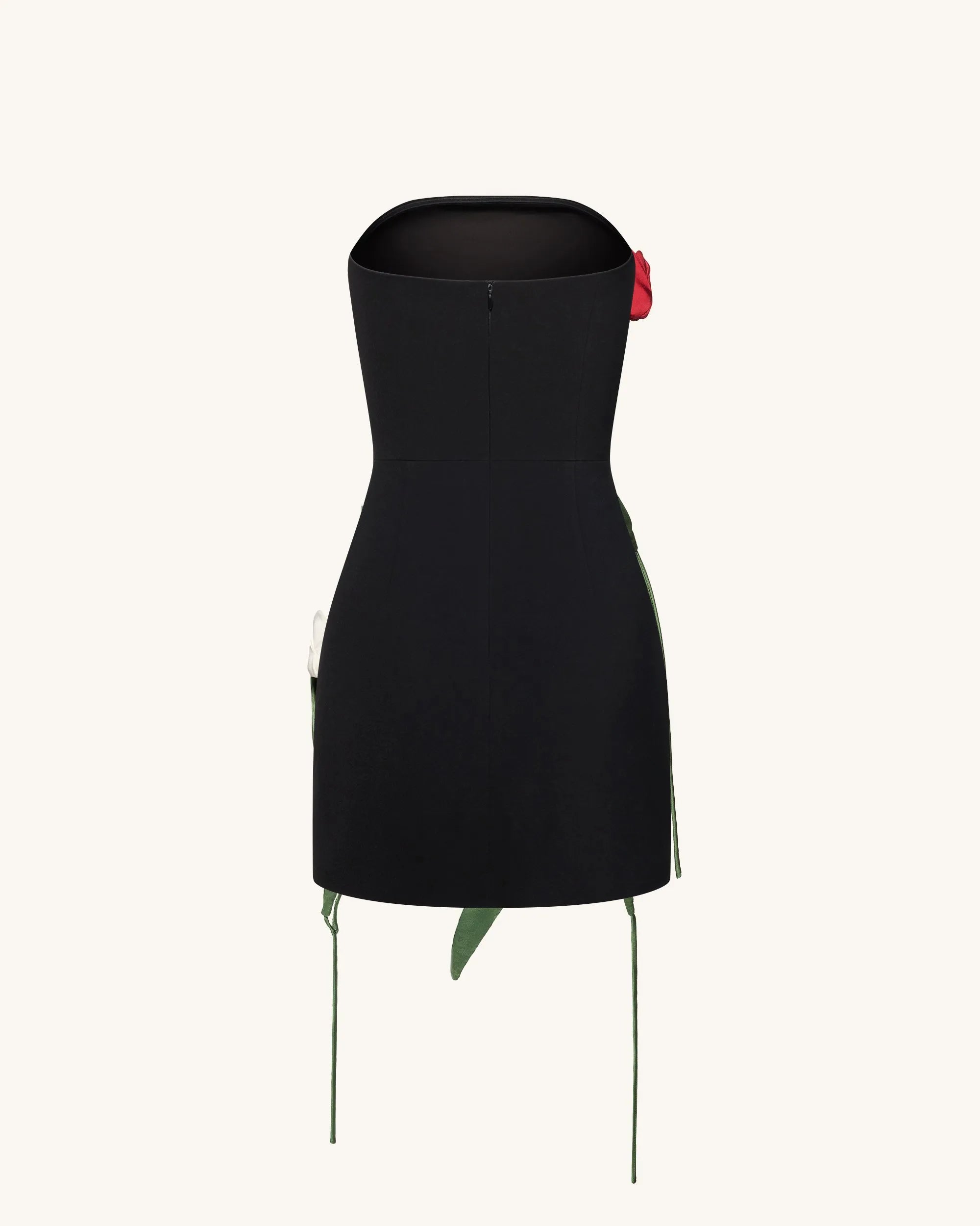JW PEI_Black_Tulip AppliquŽ Strapless Dress_DS1424-1_Black_06
