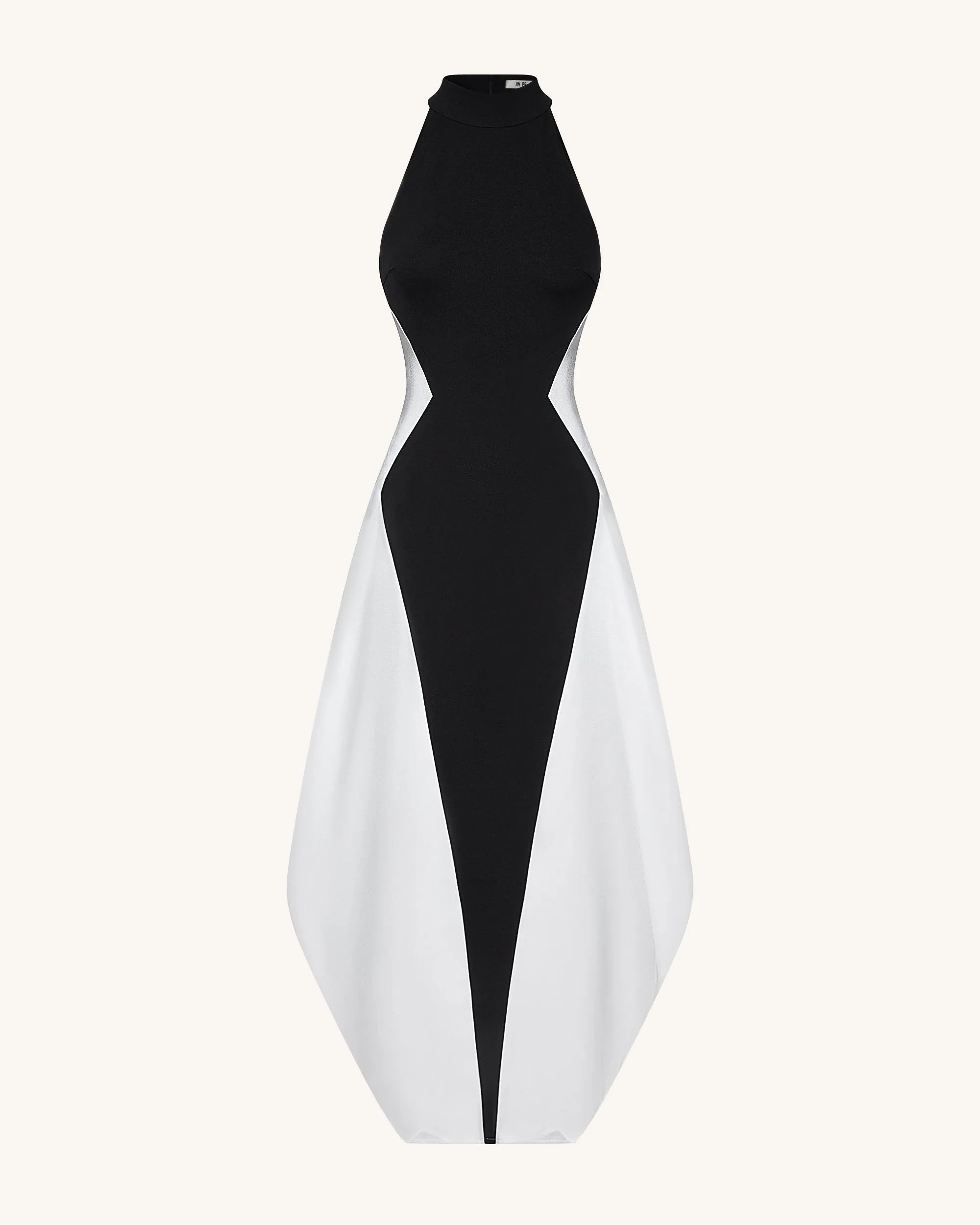 JW PEI_Black_Monochrome Paneled Maxi Dress Ð Black_DS1554-1_Black_02