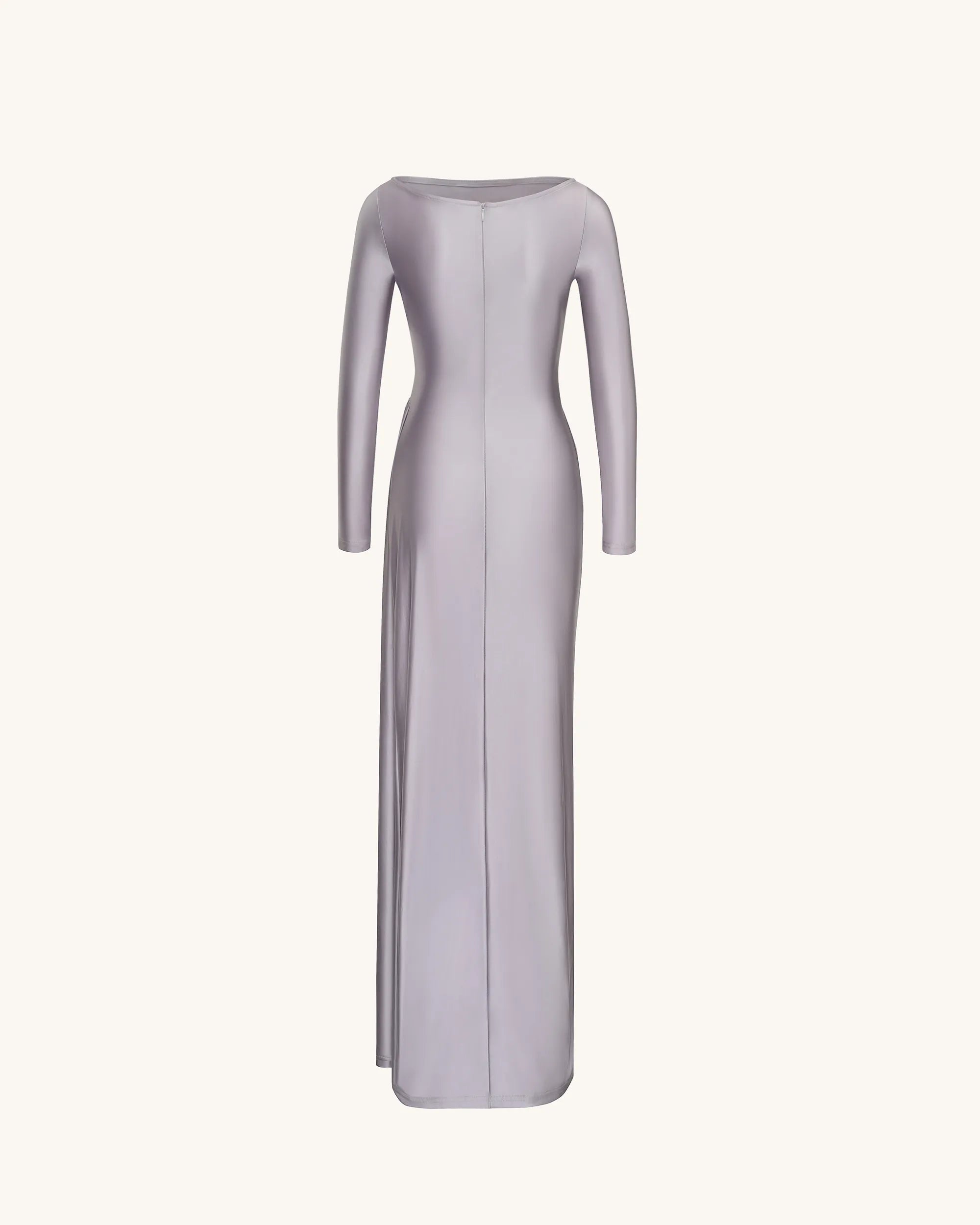 JW PEI_Silver_Amara Metallic Ruched Dress_DS289-9_Silver_04