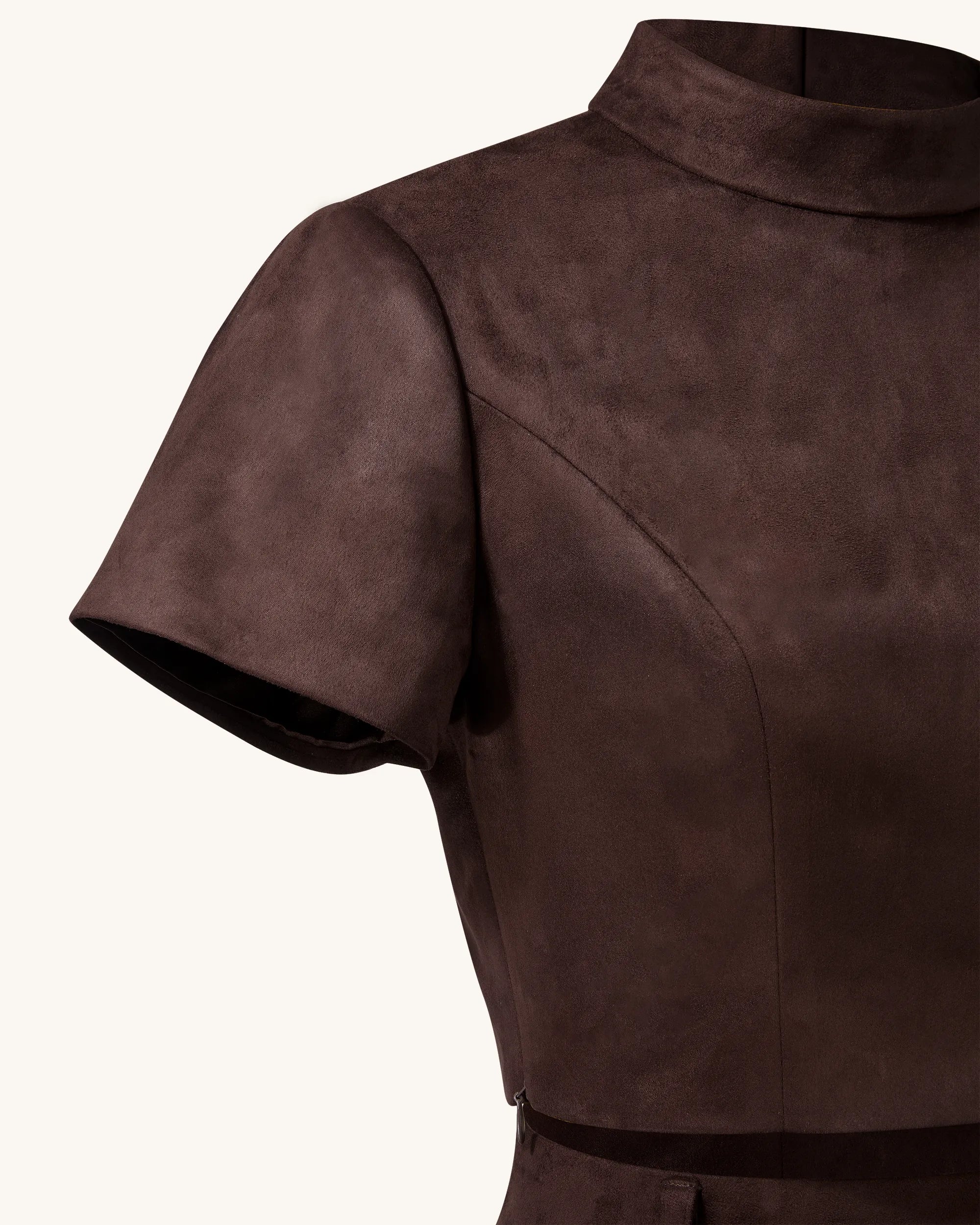 JW PEI_Chocolate Brown_Grace Crop Top And Mini Skirt Set_DZ032-3_Chocolate Brown_04