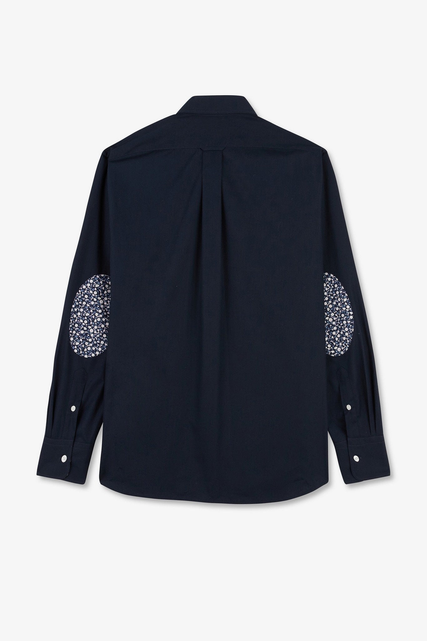 Navy Blue Shirt With Floral Detail_E24CHECL0002_BLF_05