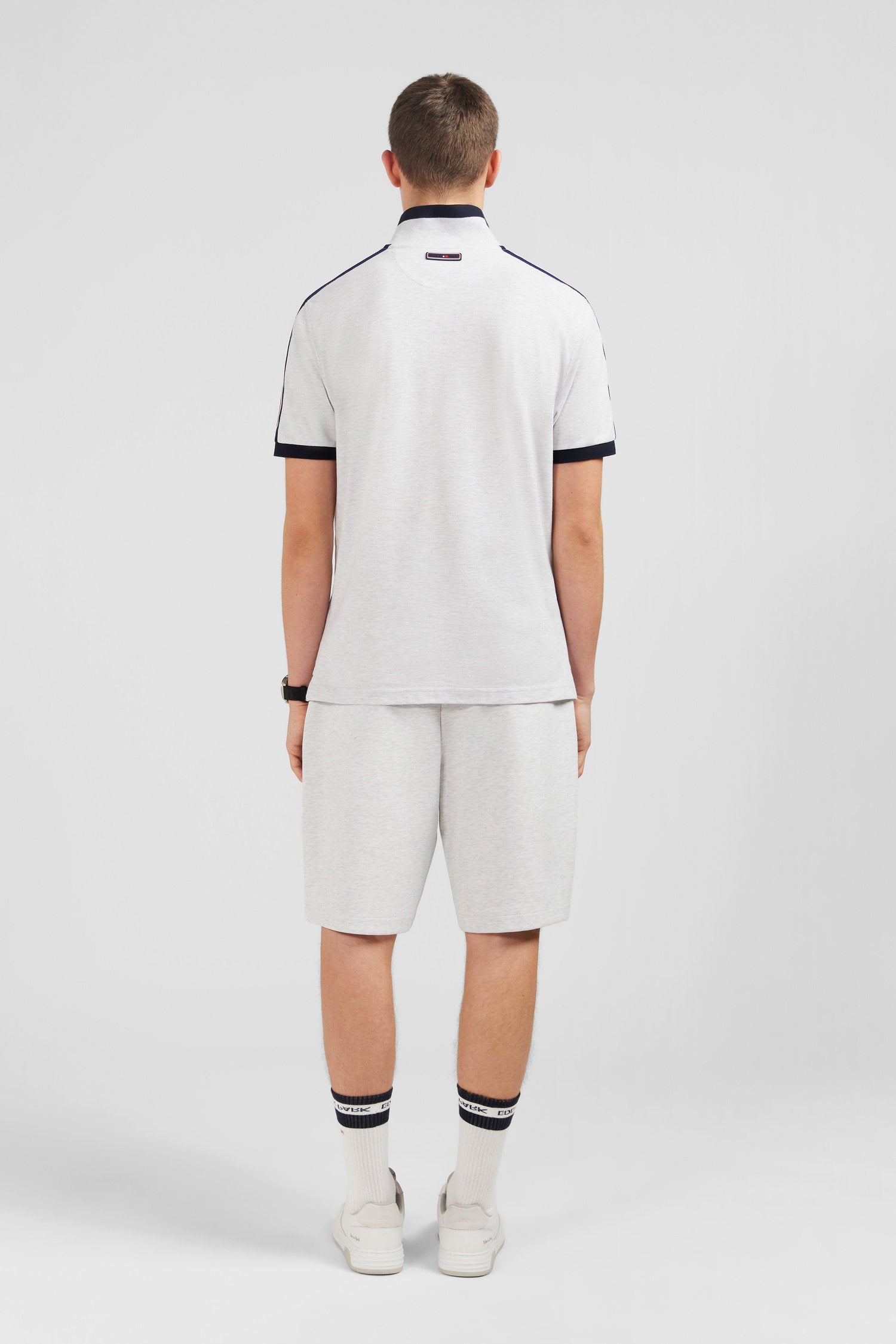 Grey Marled Short-Sleeved Polo Shirt_E24MAIPC0021_GRC7_04