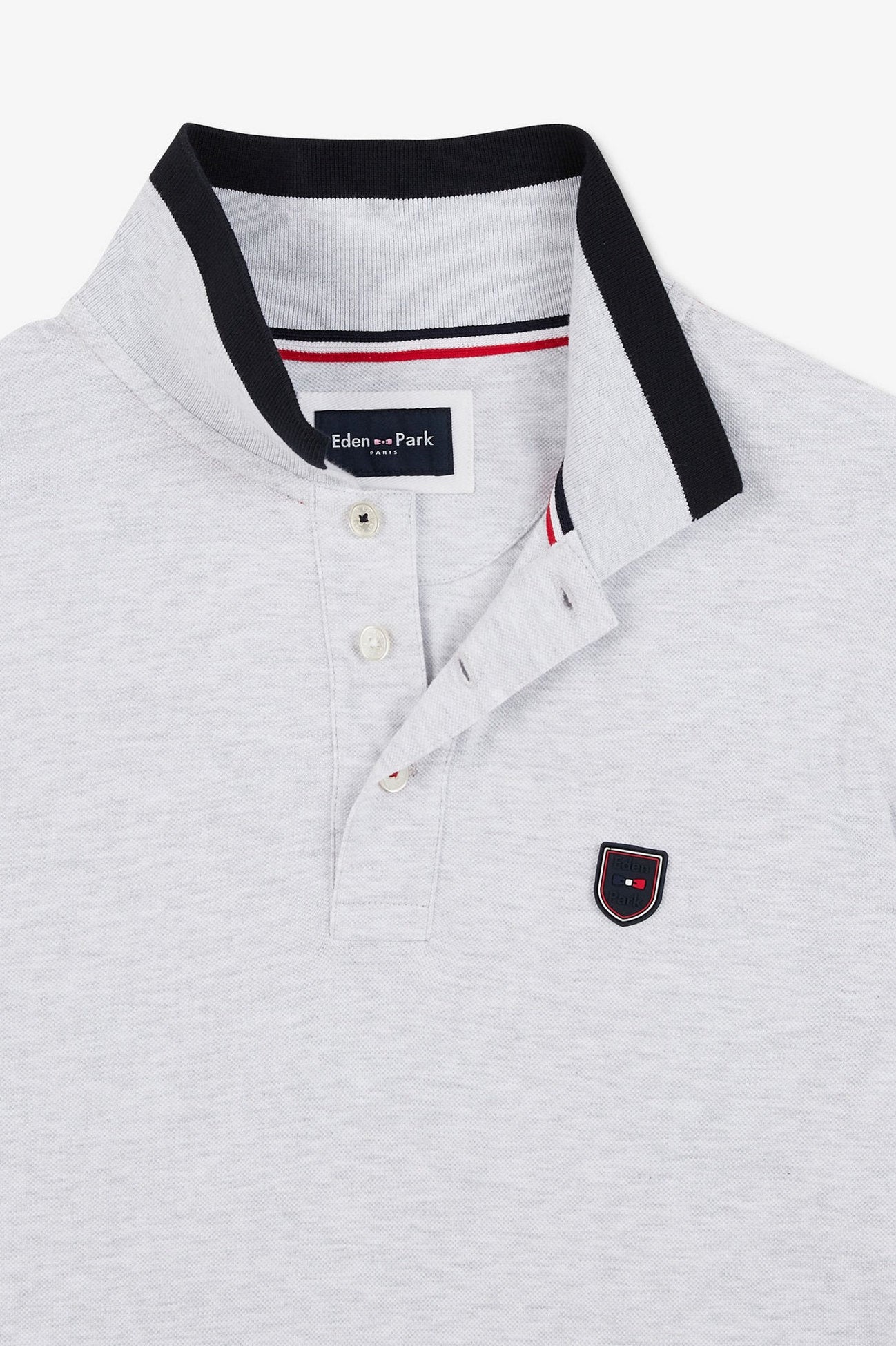 Grey Marled Short-Sleeved Polo Shirt_E24MAIPC0021_GRC7_06