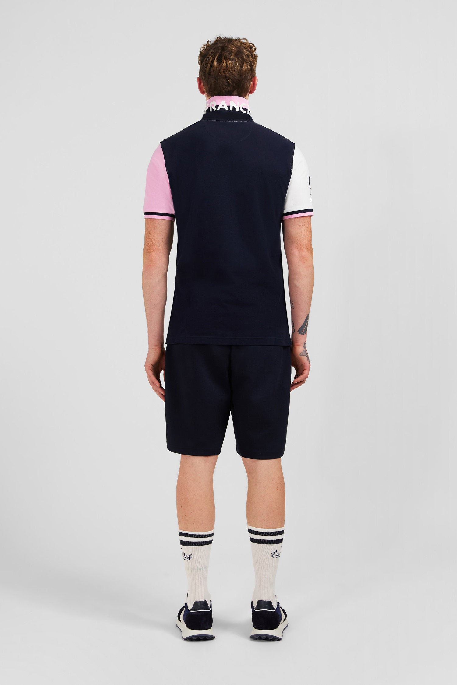 Short-Sleeved Colour-Block XV De France Polo Shirt_E24MAIPC0032_BC_03