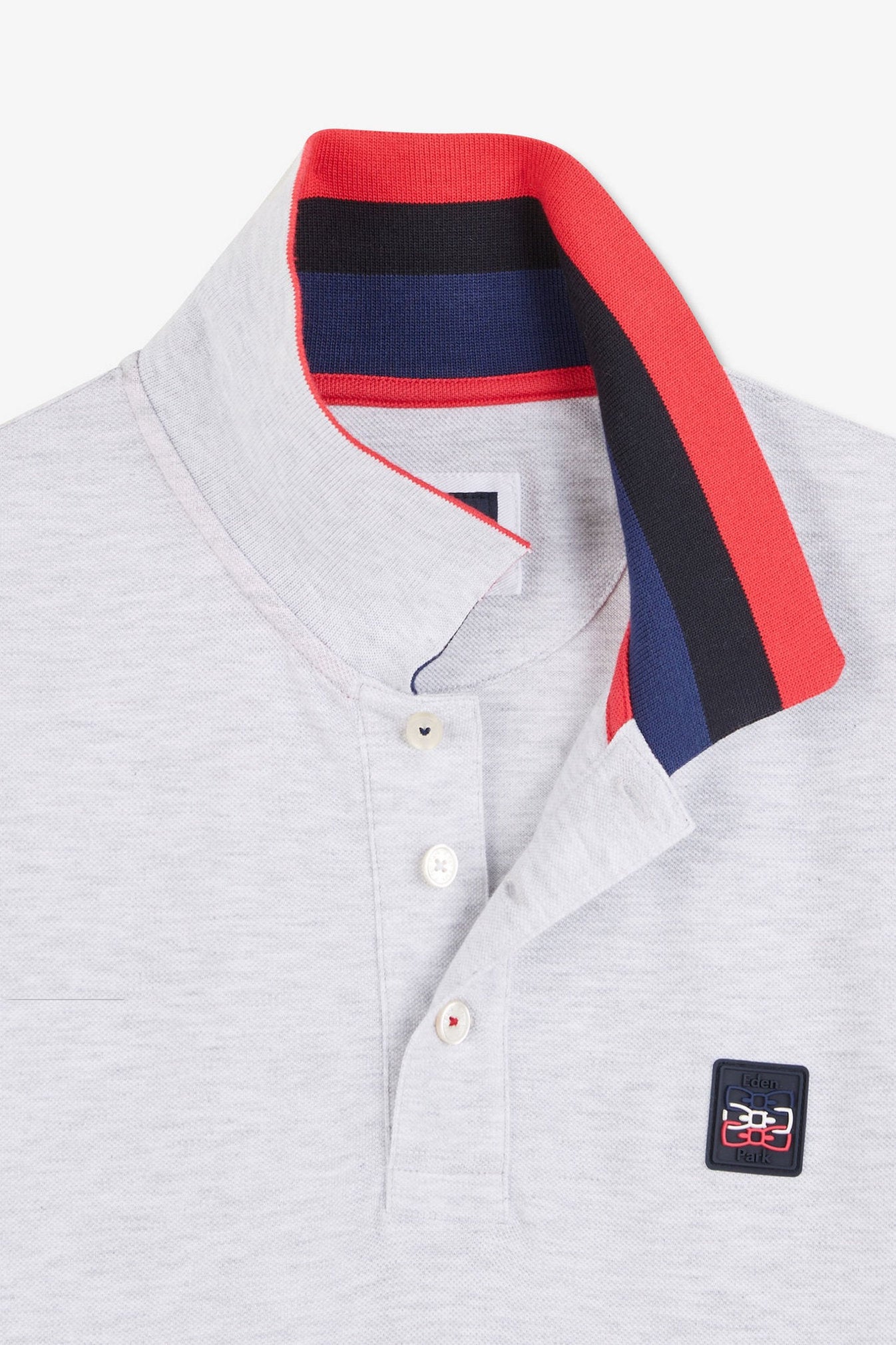 Grey Polo Shirt With Tricolour Details_E24MAIPC0035_GRC7_06