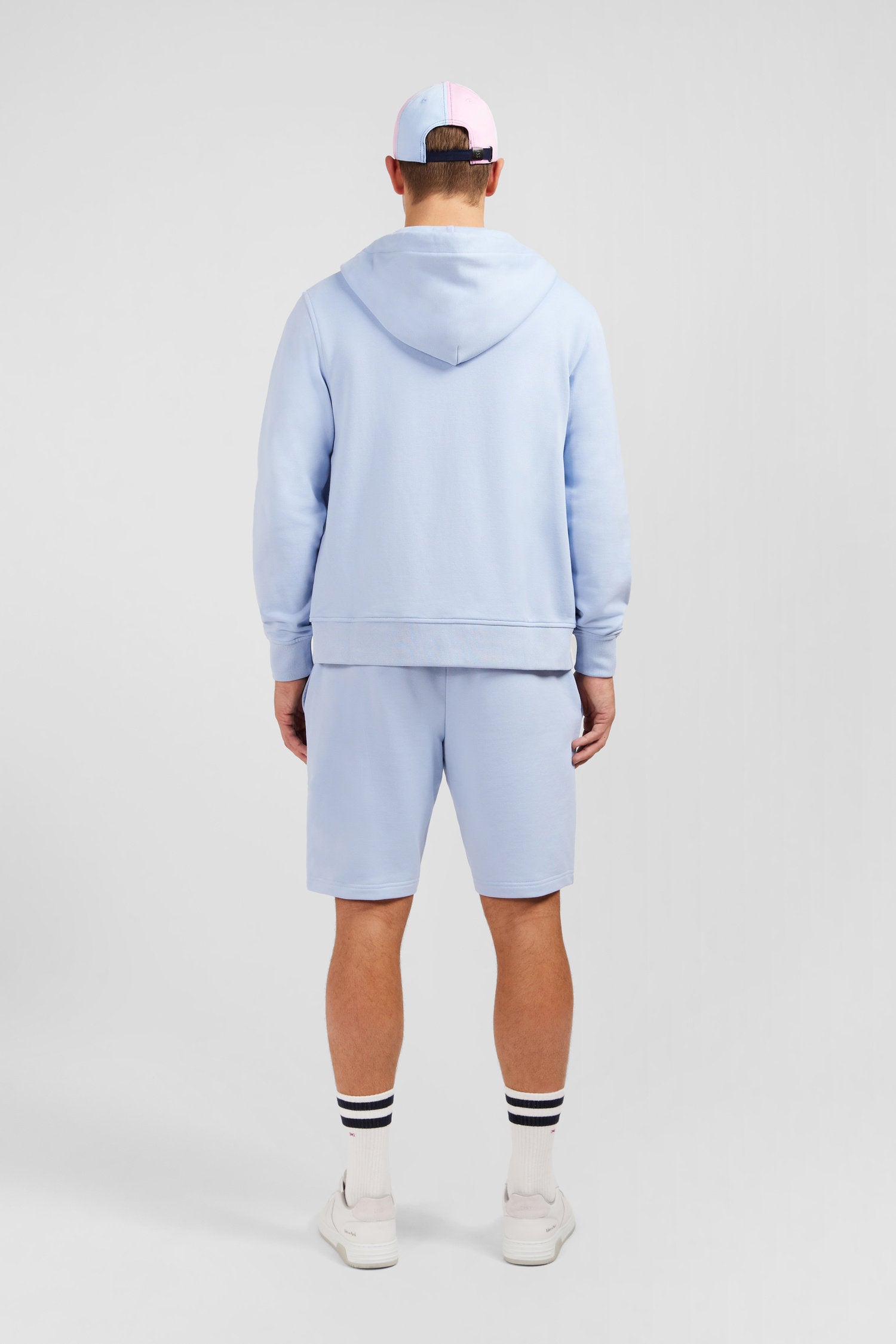 Blue Fleece Zipped Hoodie With Bow Tie Embroidery_E24MAISW0050_BLC6_03