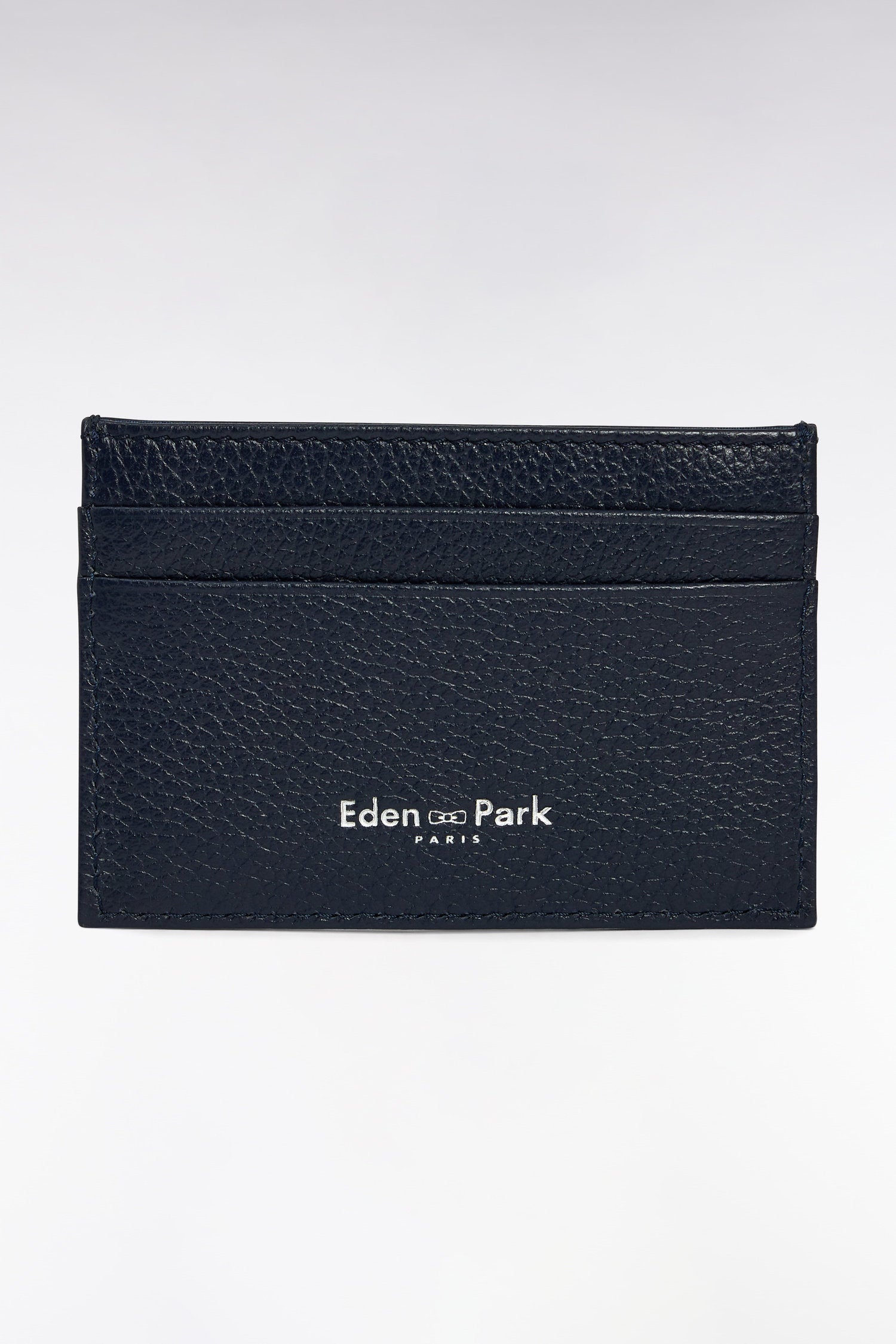 Eden Park_Navy Grained Leather Card Holder_E25BAGPV0001_BLF_01