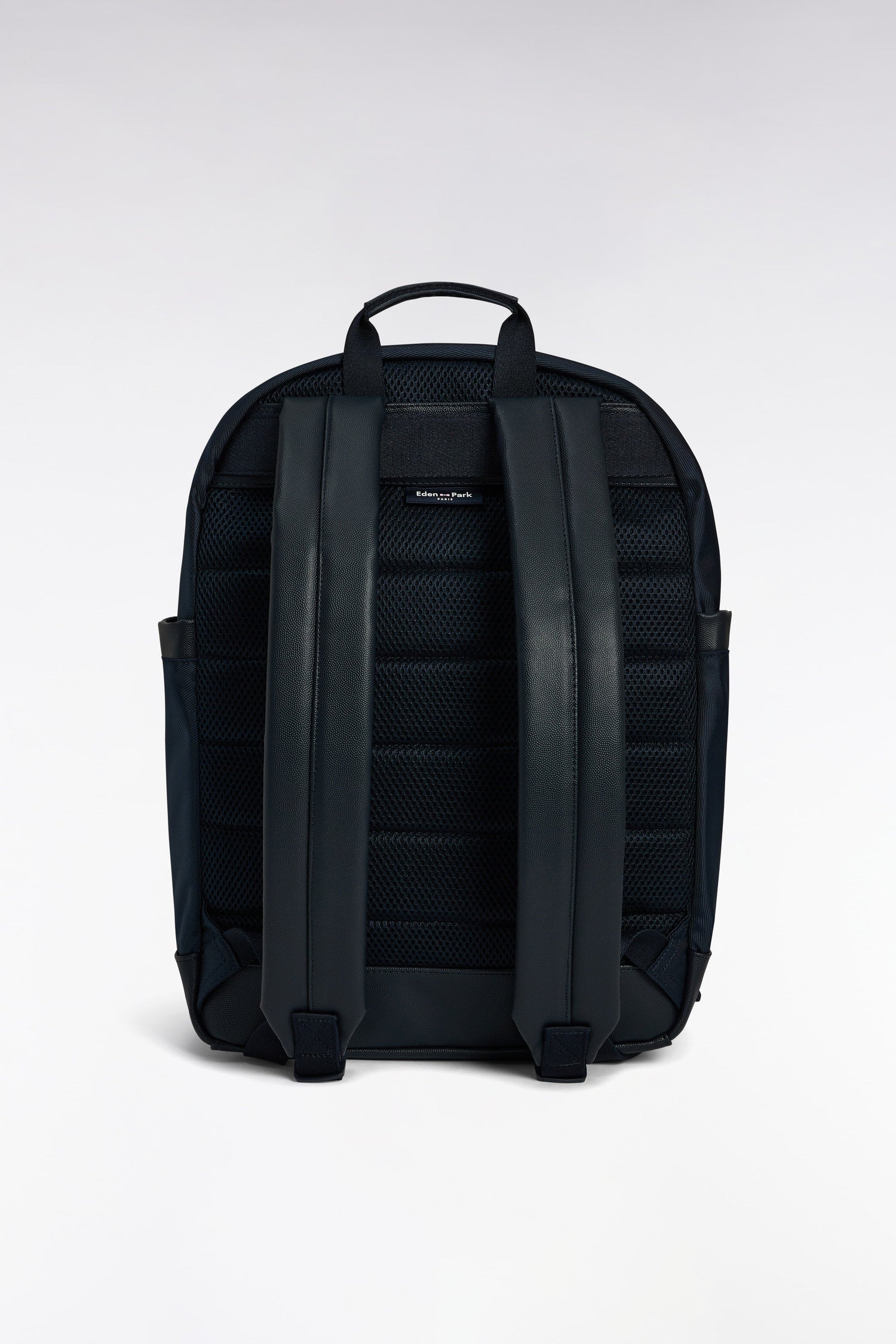 Eden Park_Canvas and Black Leather Backpack_E25BAGSD0004_BLF_03