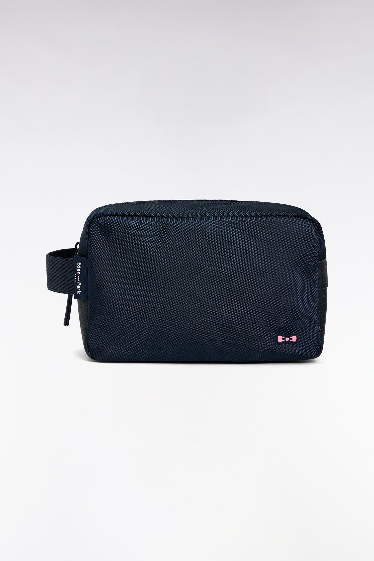 Eden Park_Navy Zipped Toiletry Bag_E25BAGTT0002_BLF_01