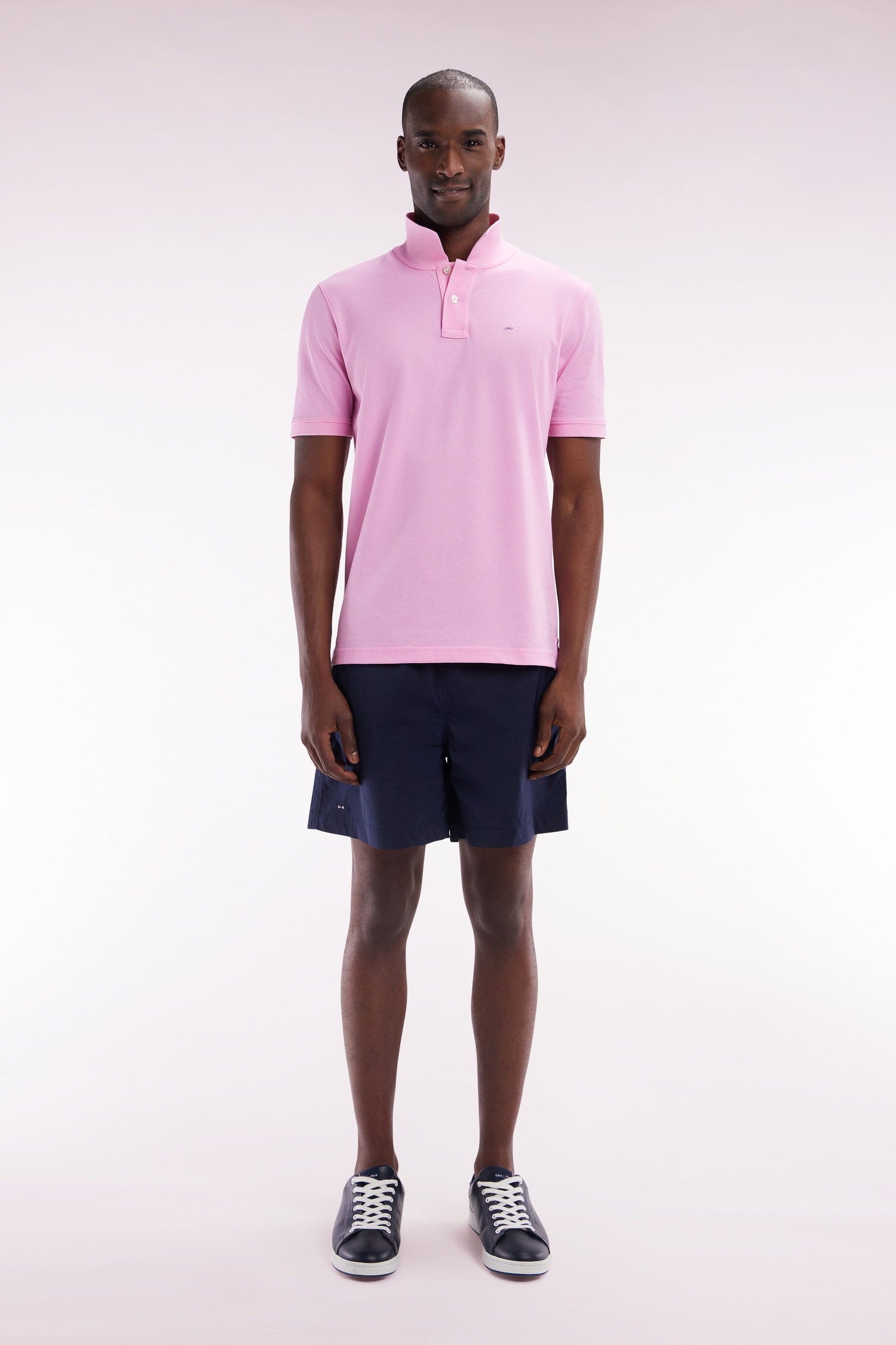 Eden Park_Plain Navy Swimsuit_E25BAIMB0010_BLF_01