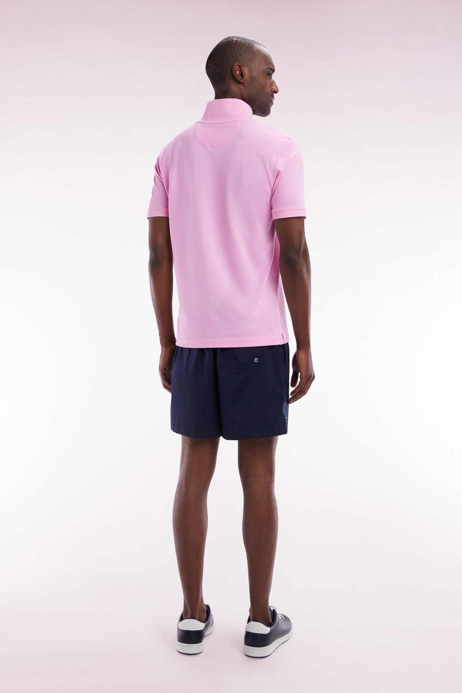 Eden Park_Plain Navy Swimsuit_E25BAIMB0010_BLF_04