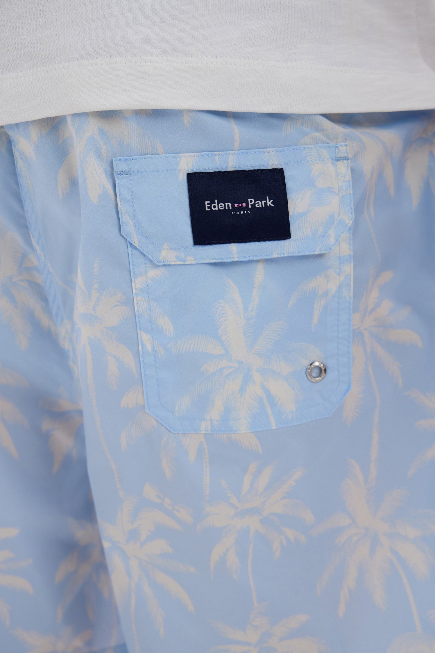 Eden Park_Sky Blue Swimsuit with Palm Tree Print_E25BAIMB0014_BLC25_03