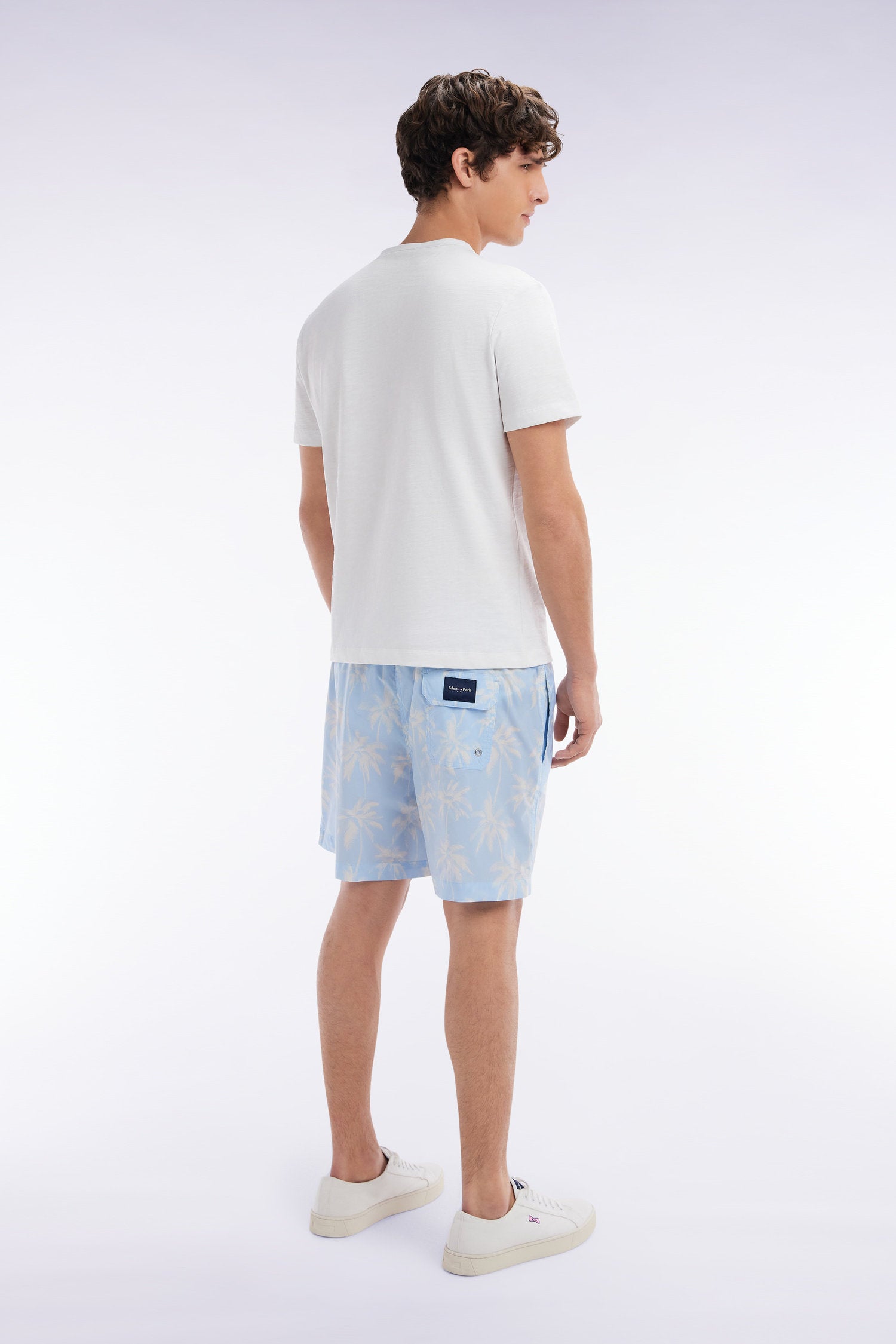 Eden Park_Sky Blue Swimsuit with Palm Tree Print_E25BAIMB0014_BLC25_04