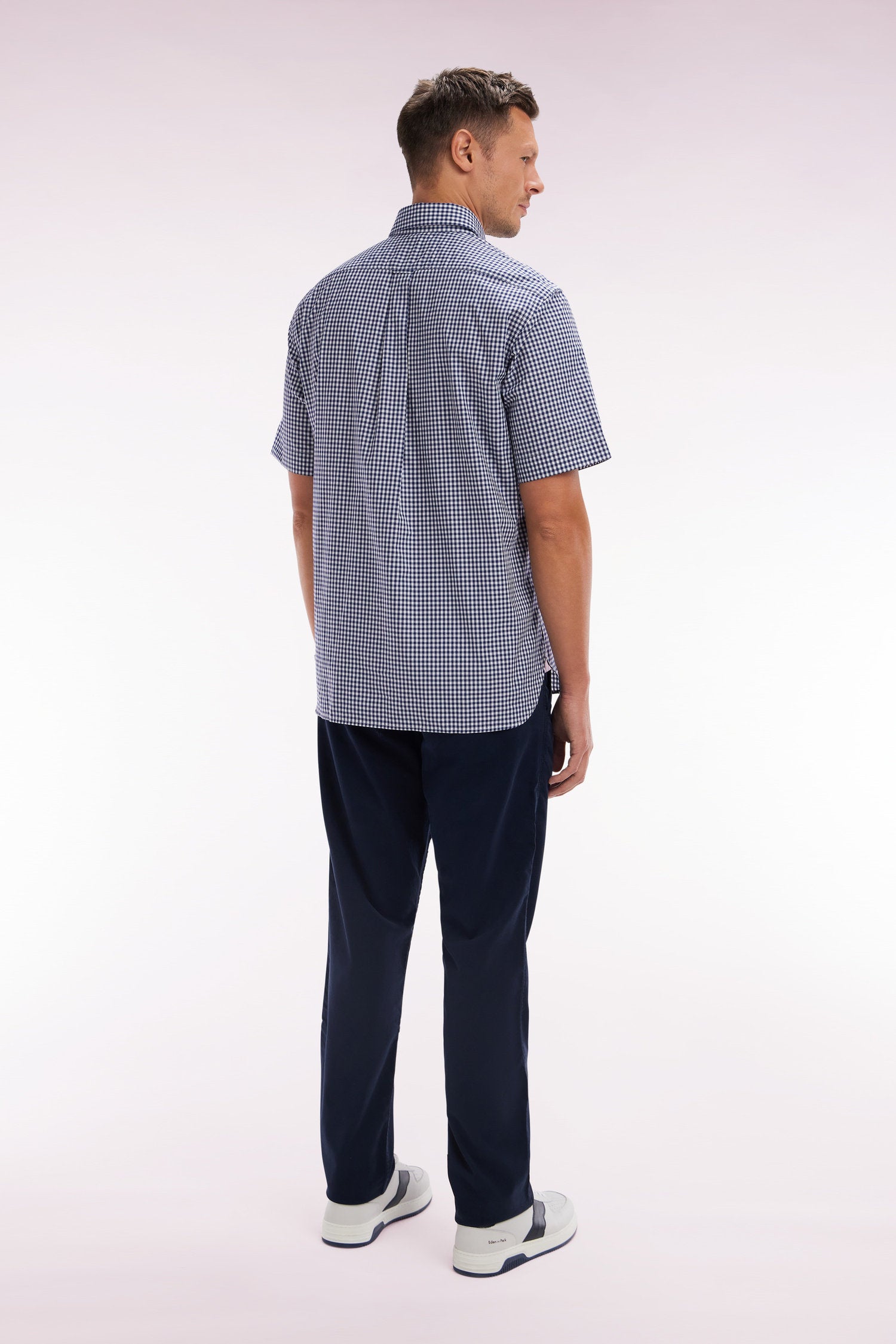 Eden Park_Navy Straight-Cut Stretch Cotton Pleat-Free Chinos_E25BAS0C0001_BLF_02