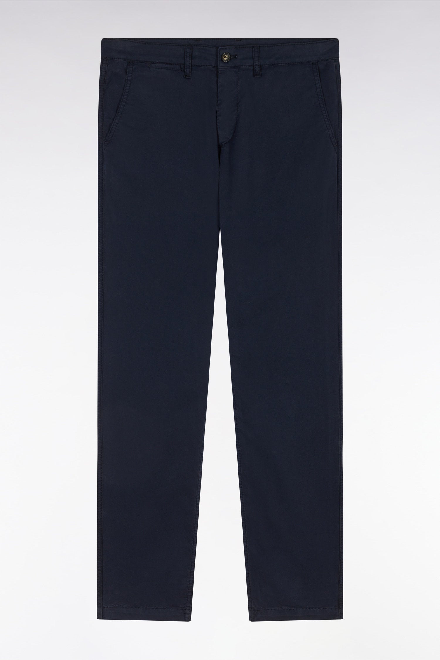 Eden Park_Navy Straight-Cut Stretch Cotton Pleat-Free Chinos_E25BAS0C0001_BLF_04