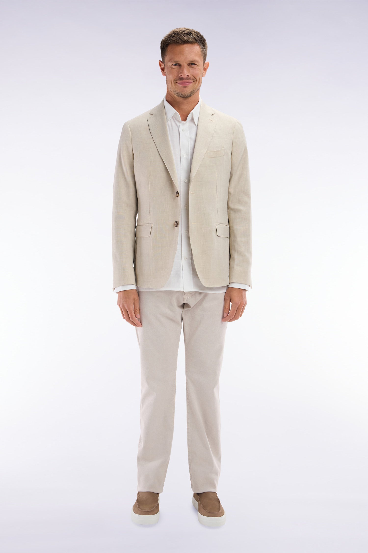 Eden Park_Straight-Cut Beige Stretch Denim 5-Pocket Jeans_E25BAS5P0019_BEC2_01