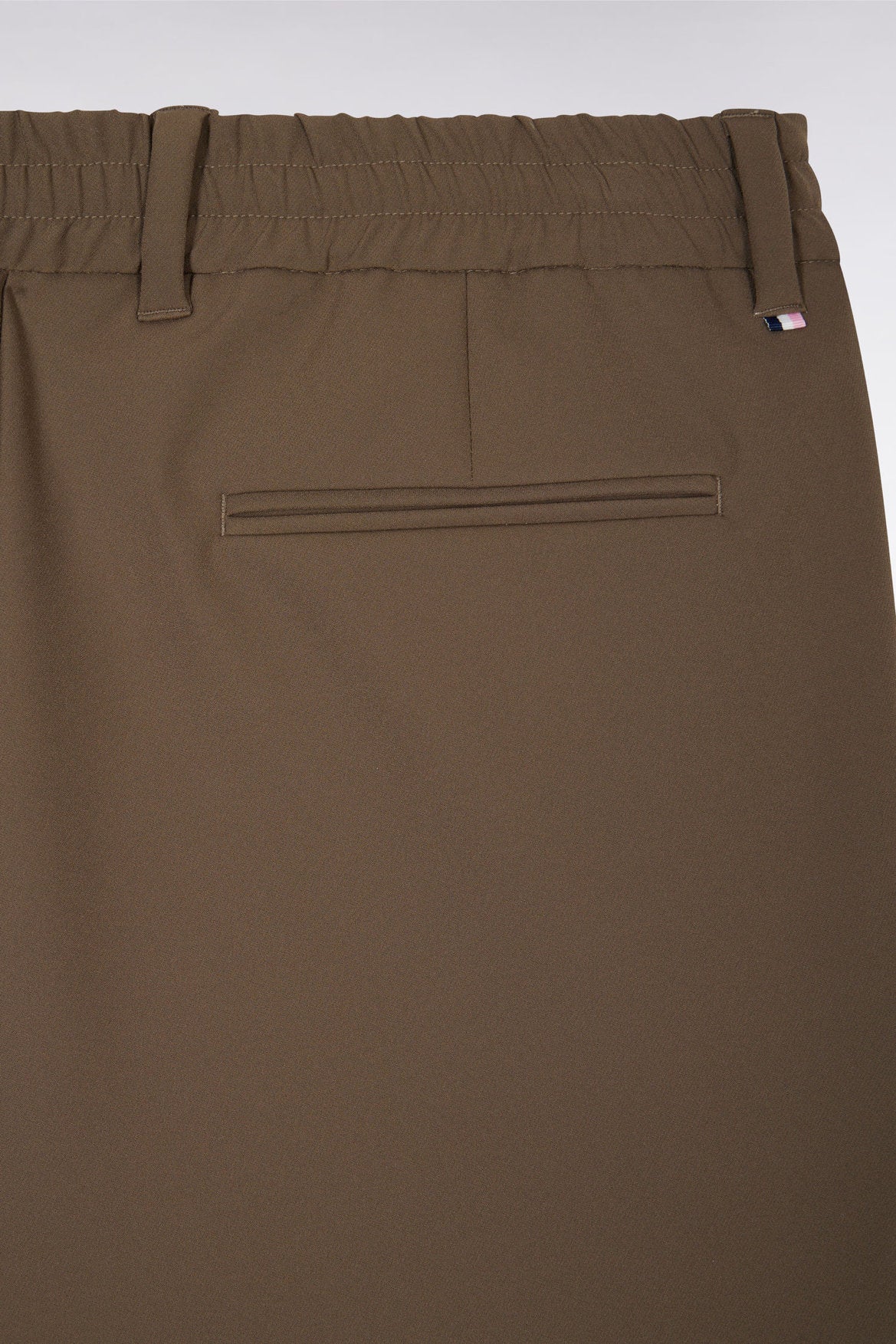 Eden Park_Brown Elastic Waistband Pants_E25BASPA0019_BEM_05