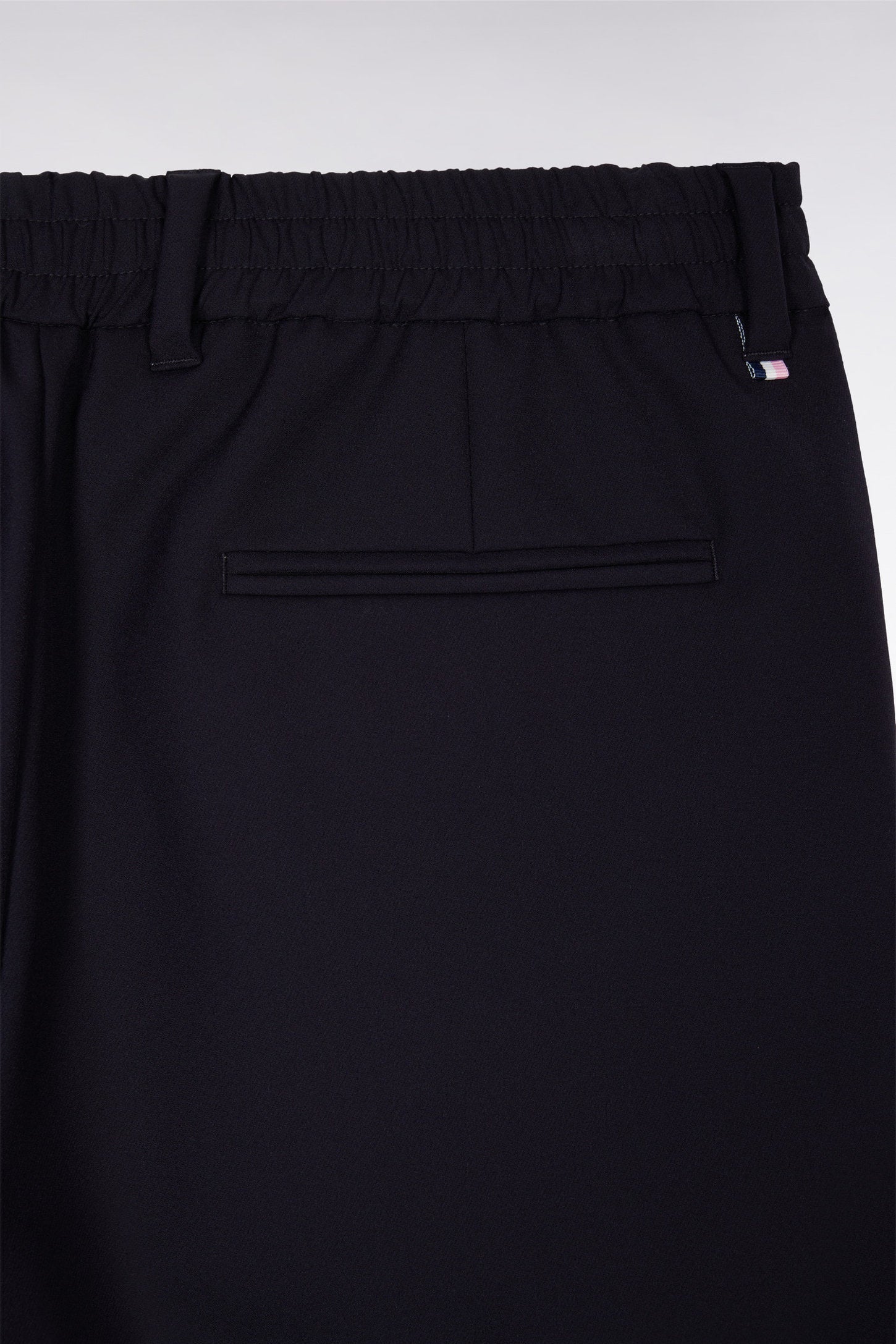 Eden Park_Navy Elastic Waistband Pants_E25BASPA0019_BLF_05