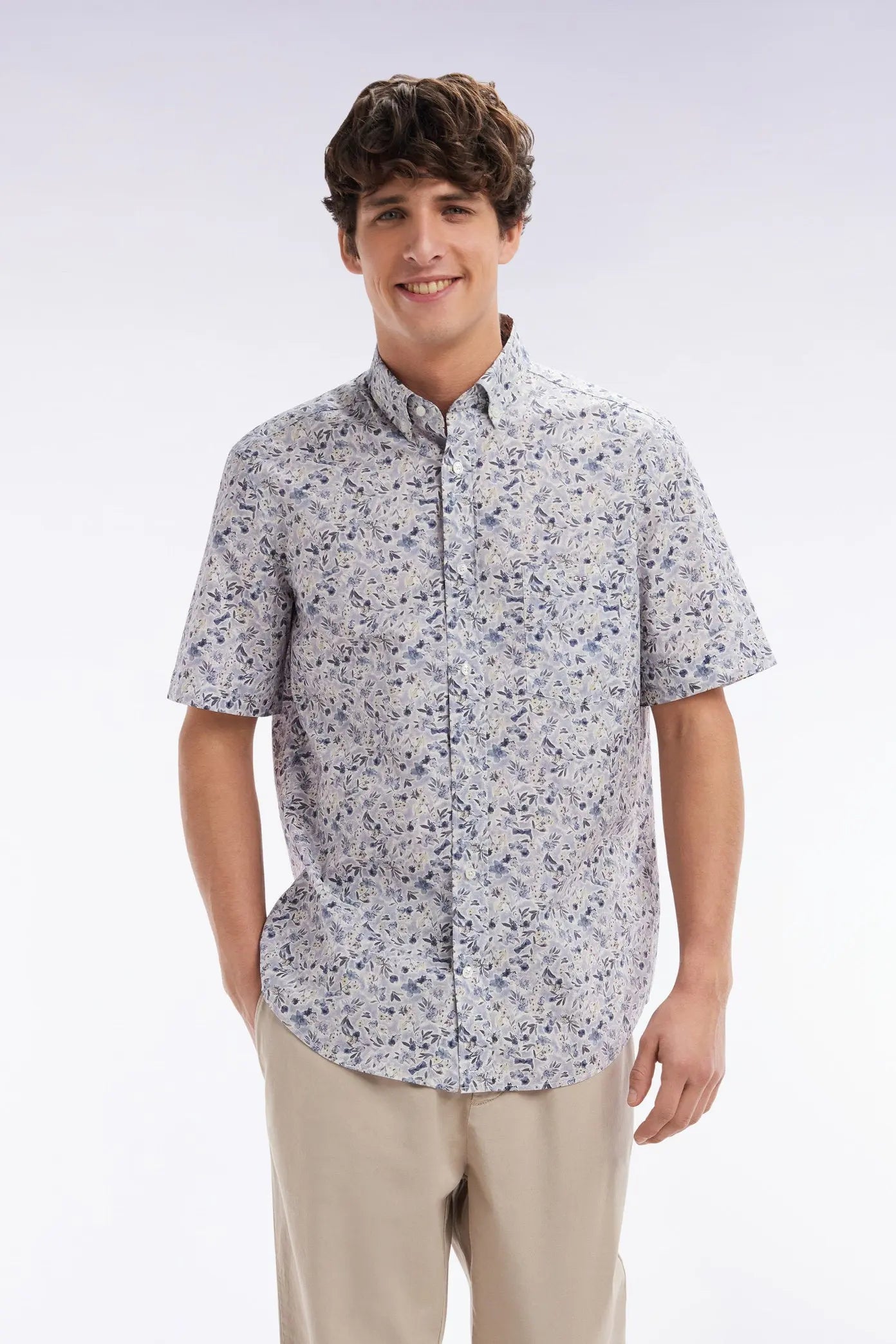 Eden Park_Elastic Chinos in Beige Stretch Cotton - Lyocell Blend_E25BASPA0024_BEM7_03