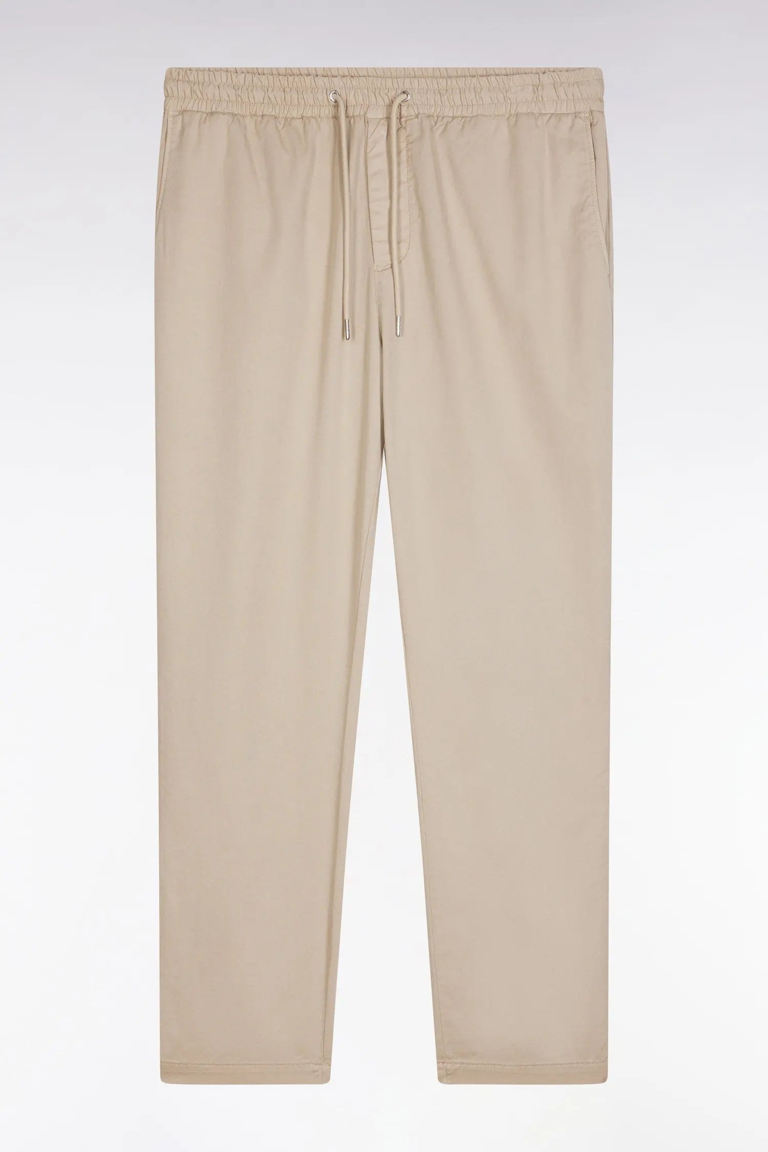 Eden Park_Elastic Chinos in Beige Stretch Cotton - Lyocell Blend_E25BASPA0024_BEM7_04