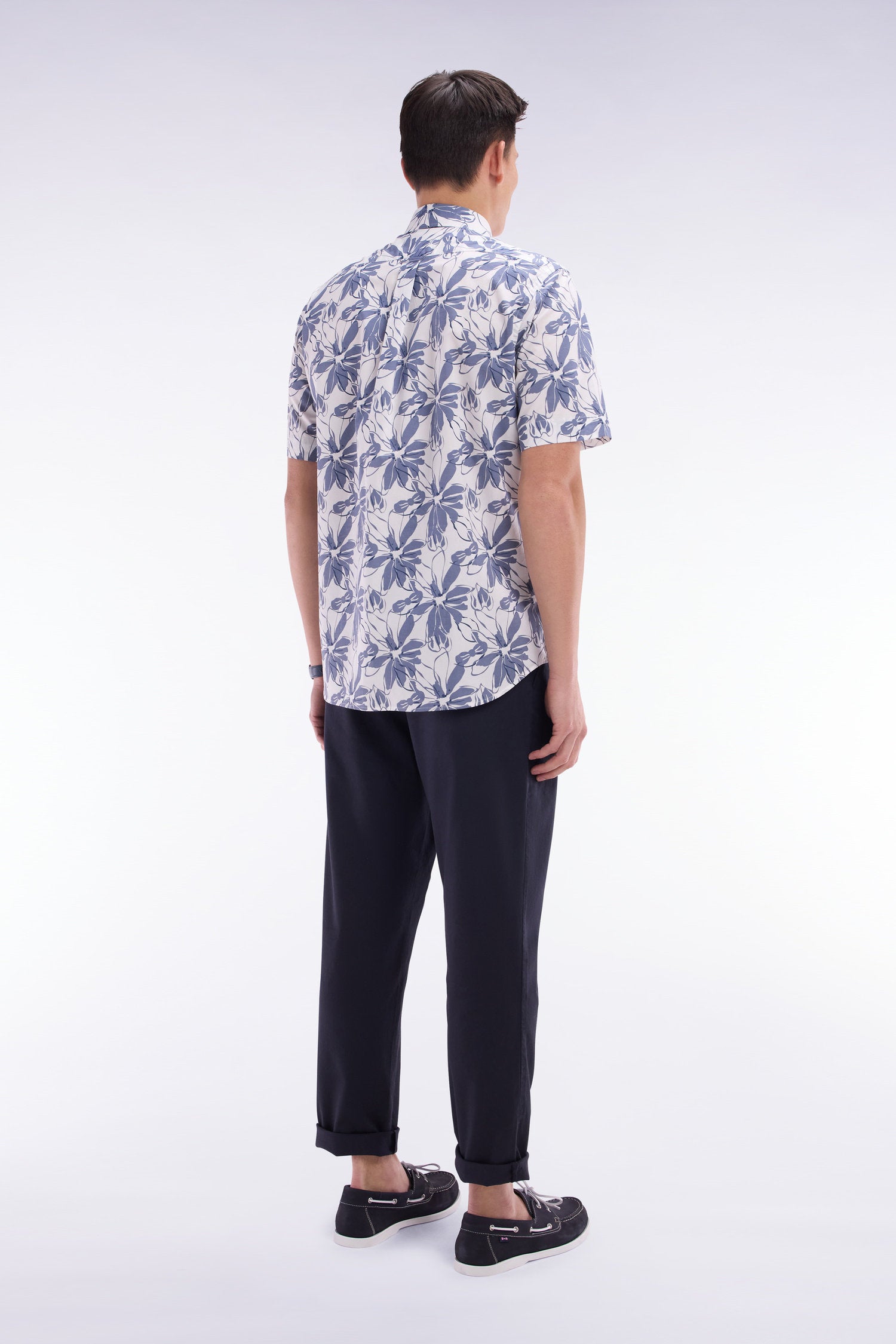 Eden Park_Elastic Chinos in Navy Stretch Cotton - Lyocell Blend_E25BASPA0024_BLF_02