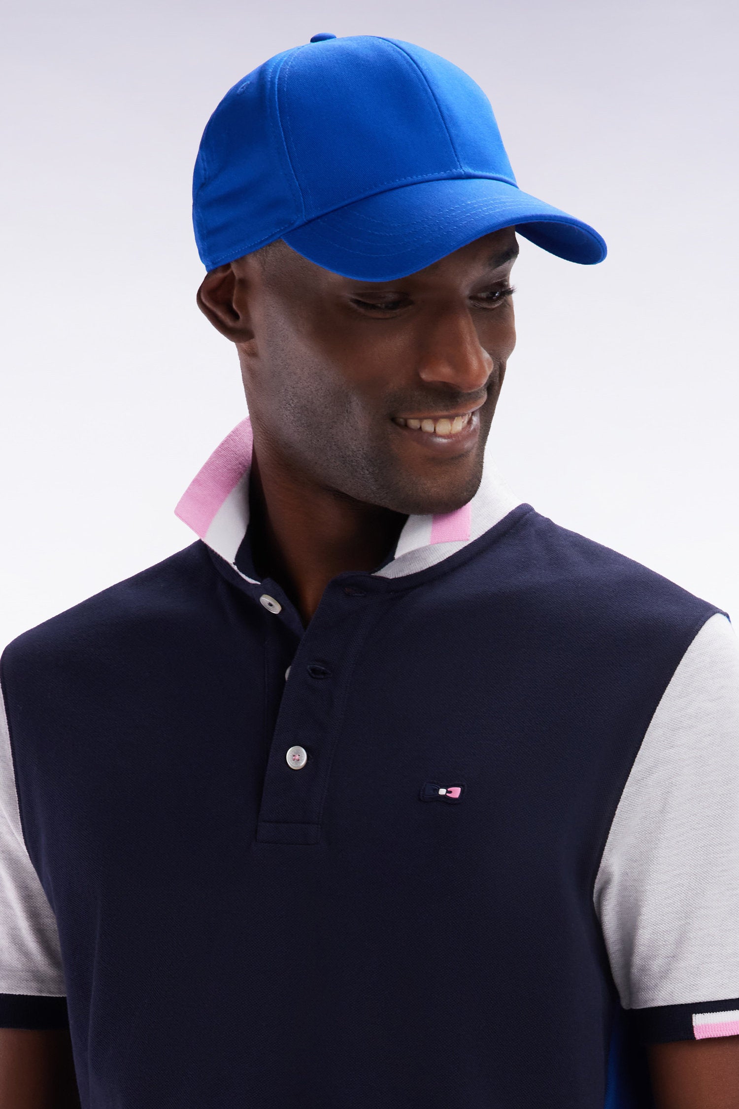 Eden Park_Navy Cotton Twill Cap with Bow Tie Embroidery_E25CHACA0001_BLM33_01