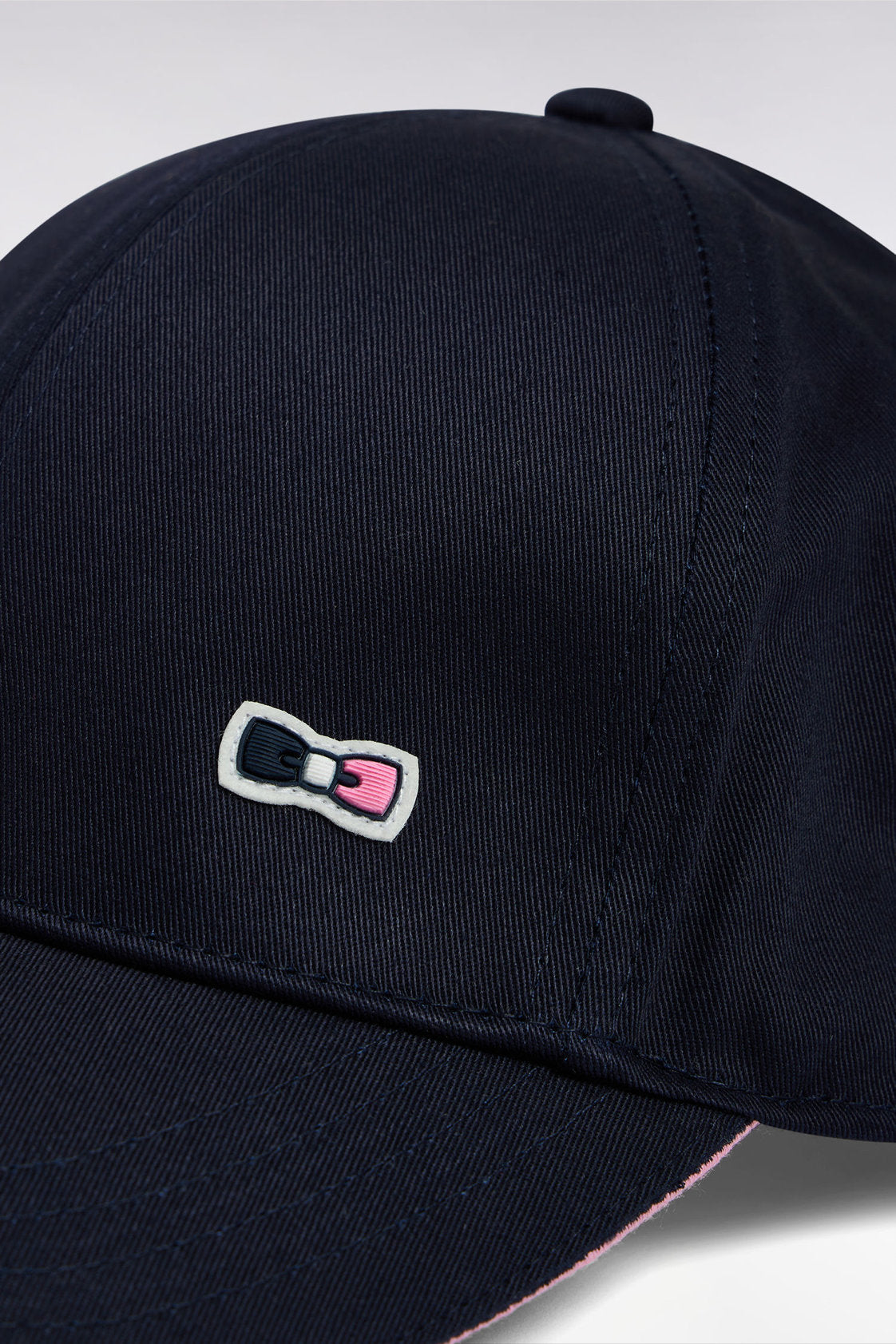 Eden Park_Navy Cotton Twill Cap with Piped Visor_E25CHACA0011_BLF_03
