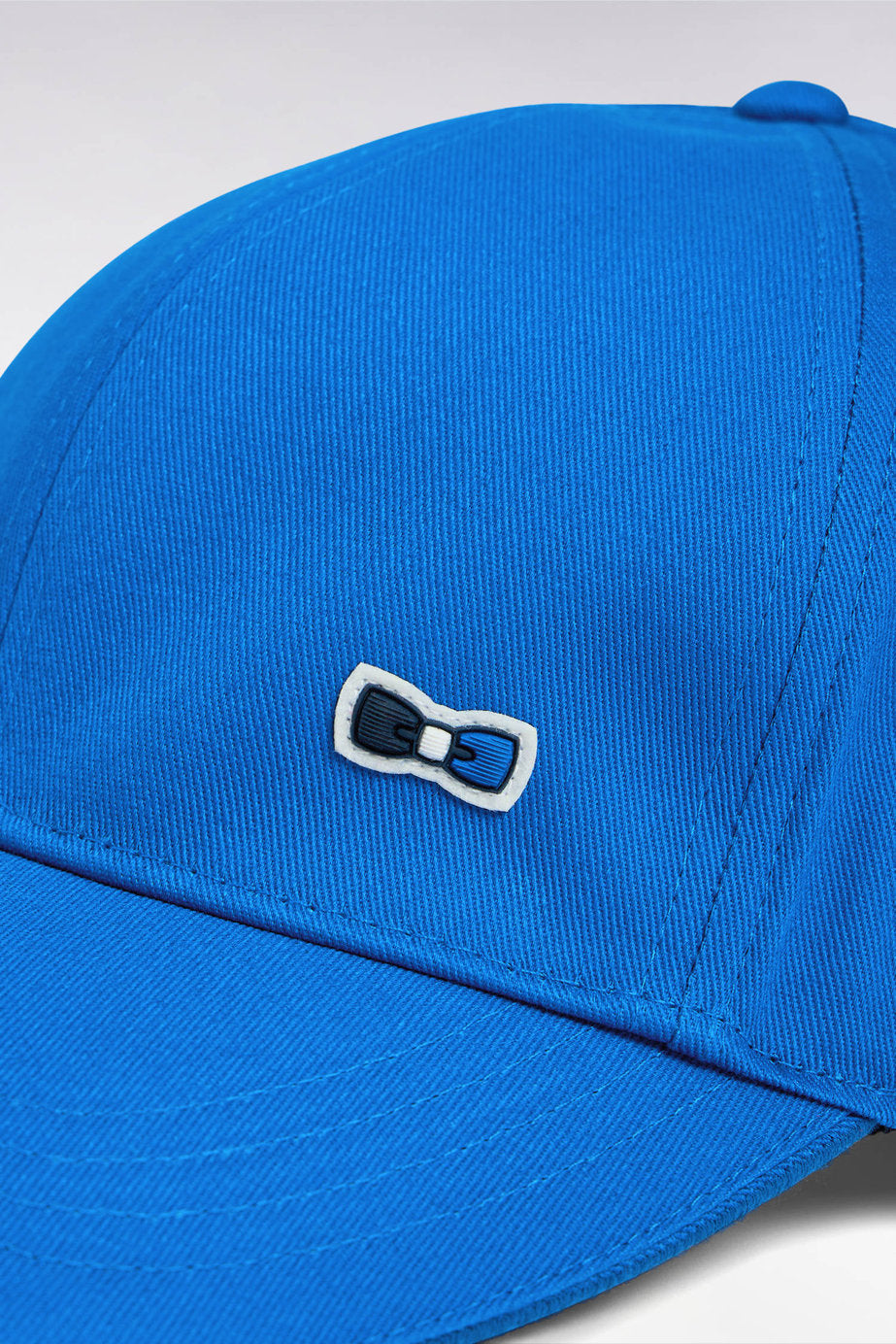 Eden Park_Blue Cotton Twill Cap with Piped Visor_E25CHACA0011_BLM33_03