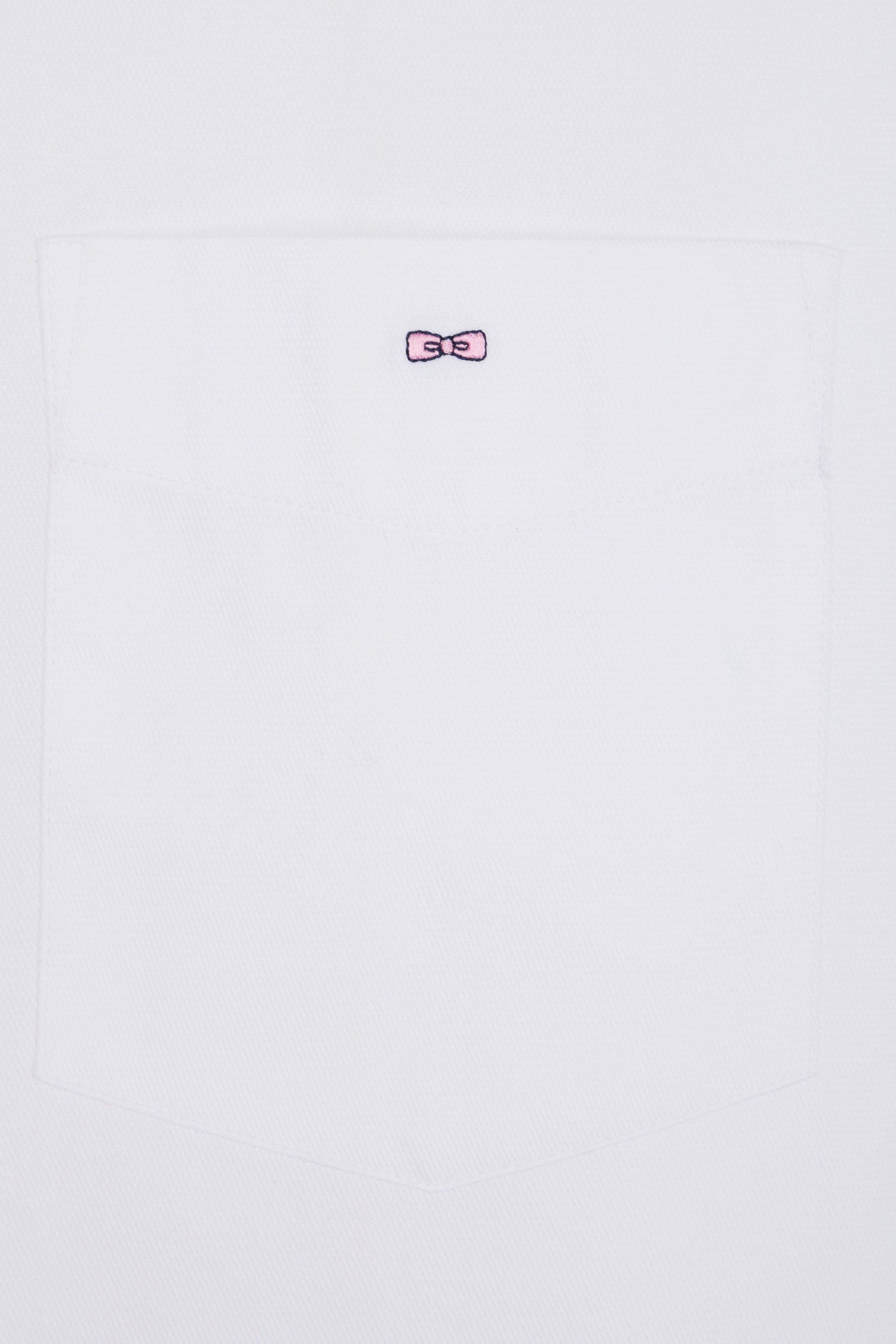 Eden Park_Straight White Cotton Short-Sleeved Shirt_E25CHECC0001_BC_05