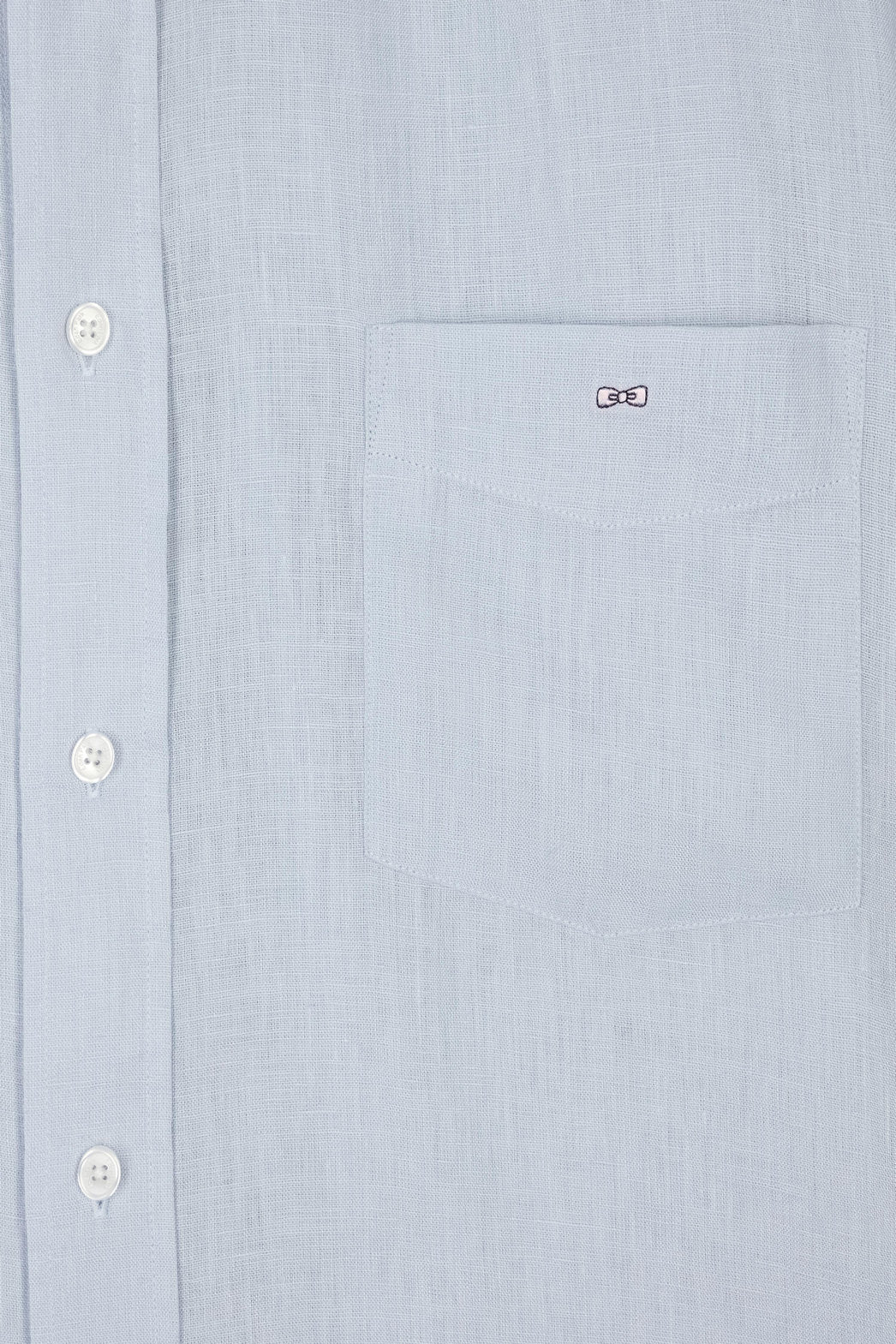 Eden Park_Straight-Fit Light Grey Linen Shirt_E25CHECL0005_BLC6_05
