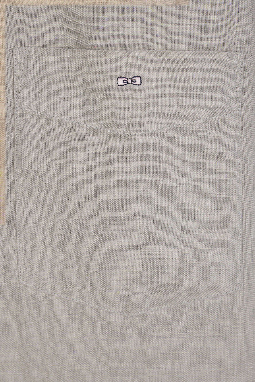 Eden Park_Straight-Fit Grey Linen Shirt_E25CHECL0005_GRM5_04