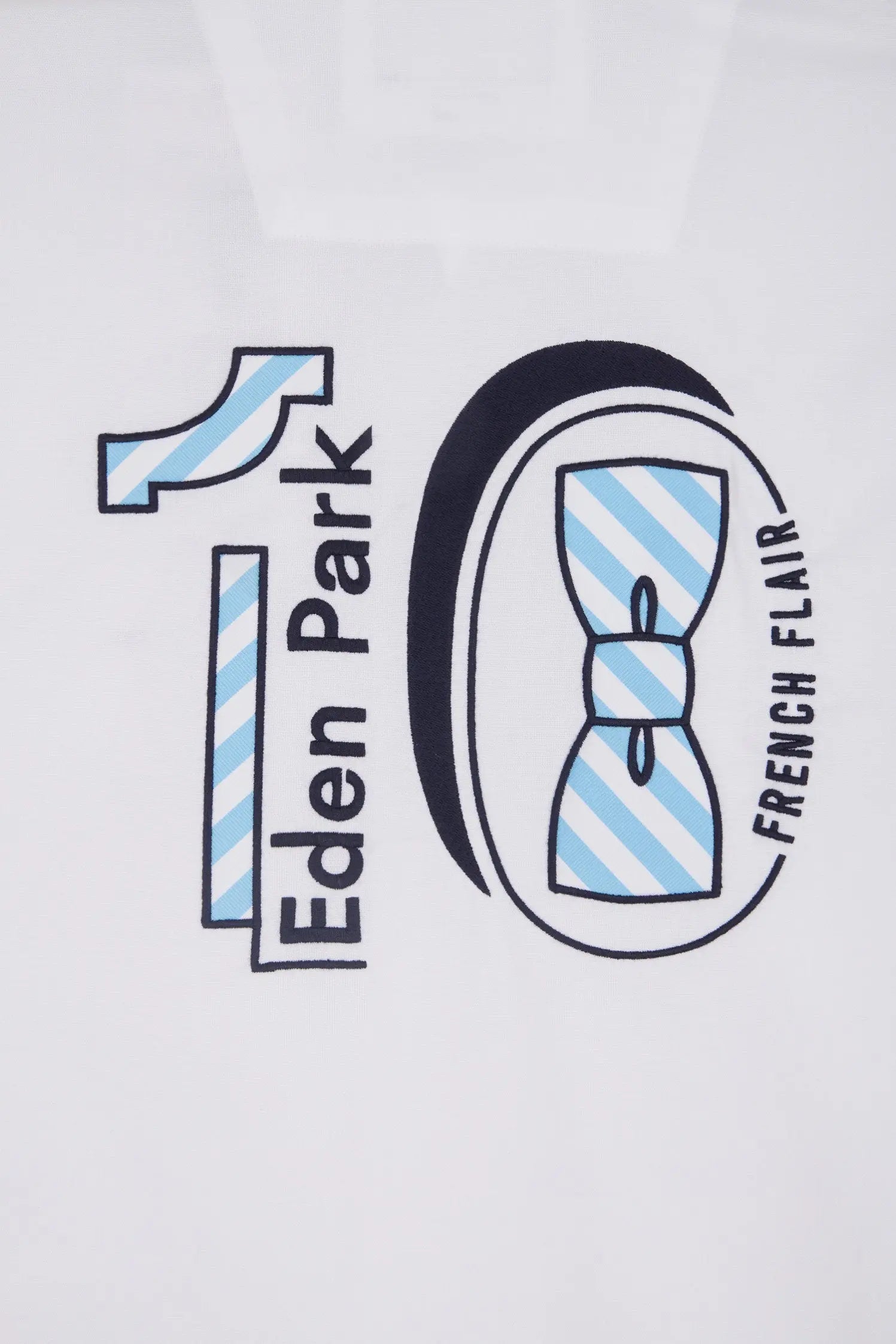 Eden Park_Straight-Fit White Pinpoint Cotton Shirt with 10 Embroidery_E25CHECL0026_BC_05