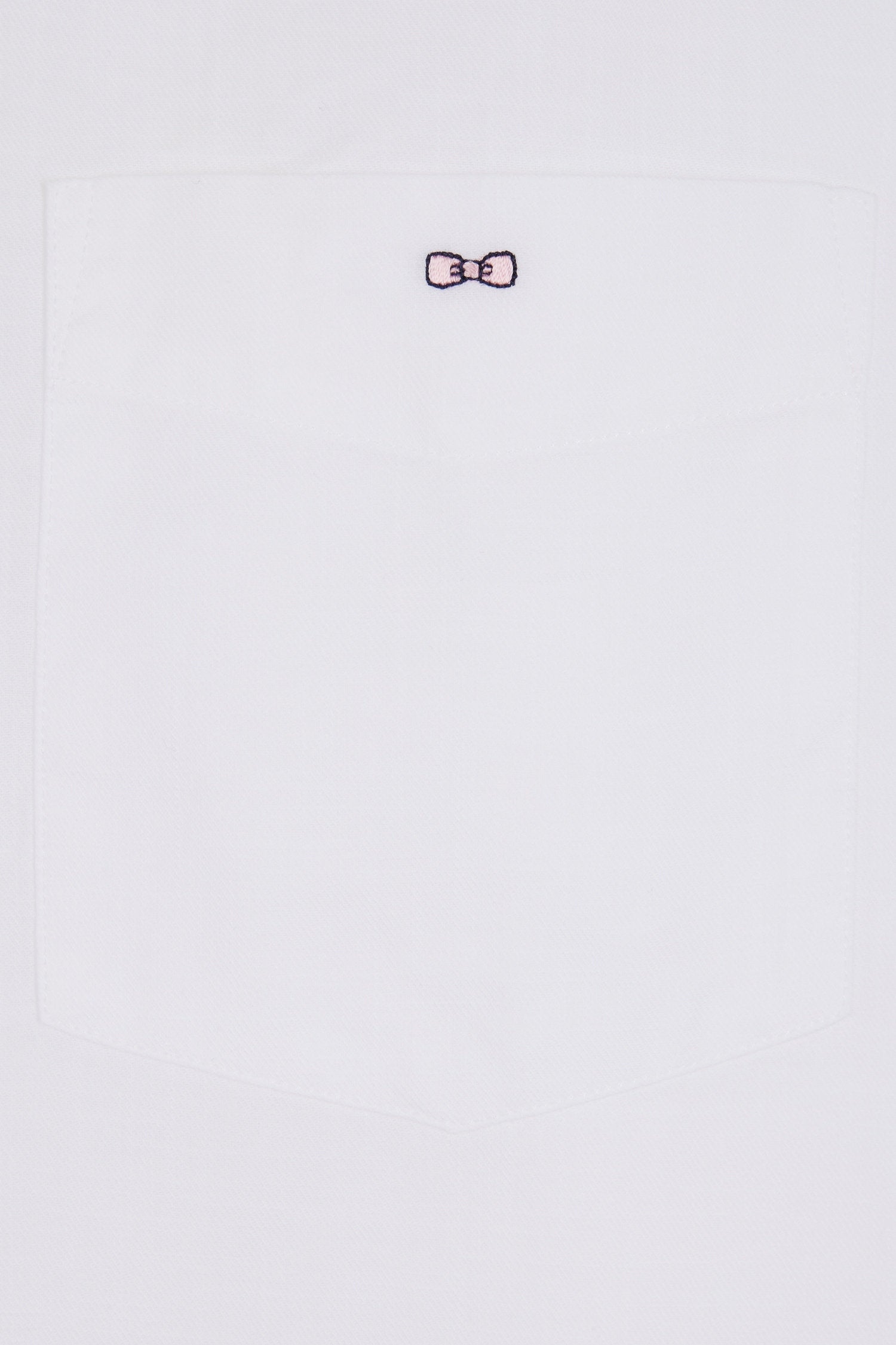 Eden Park_White Cotton Shirt with Patch Pocket_E25CHECL0034_BC_05