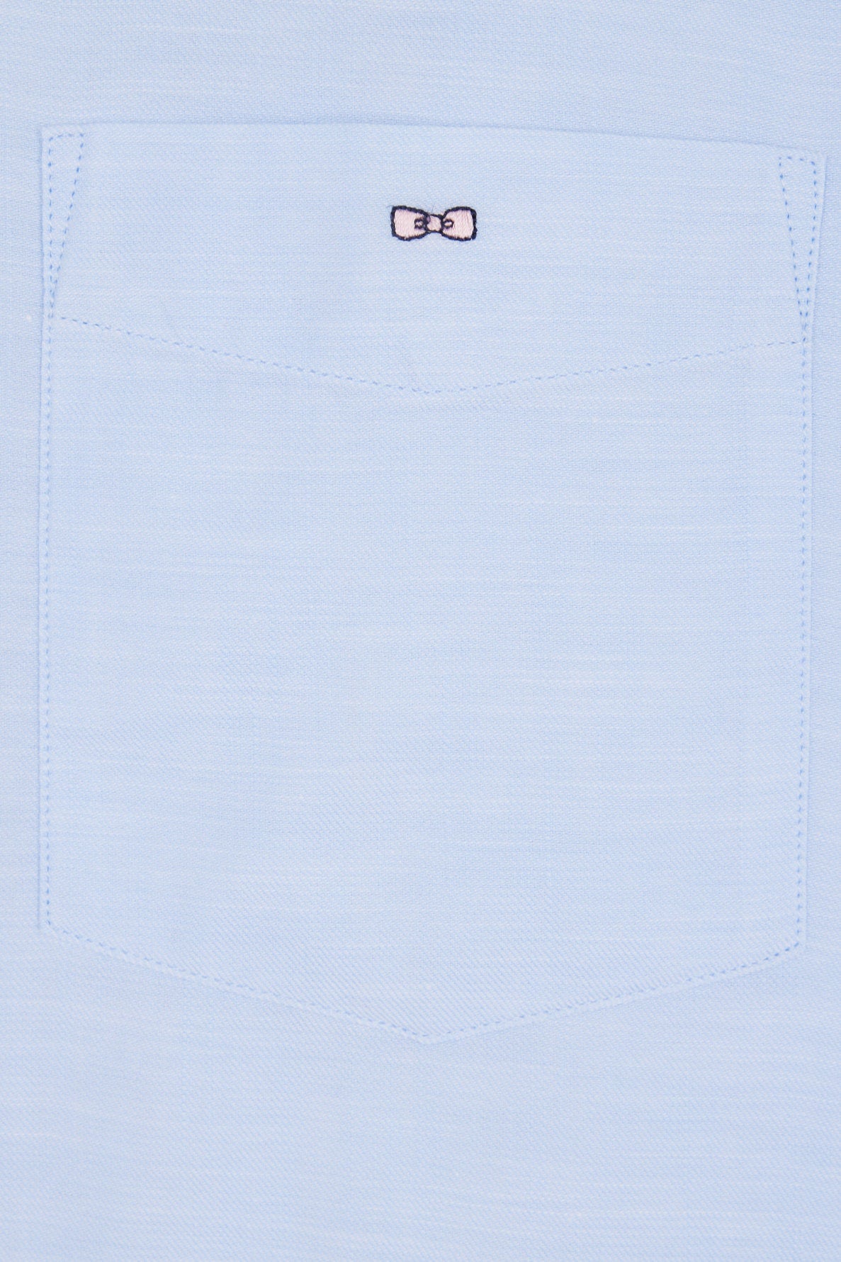 Eden Park_Sky Blue Cotton Shirt with Patch Pocket_E25CHECL0034_BLC26_05