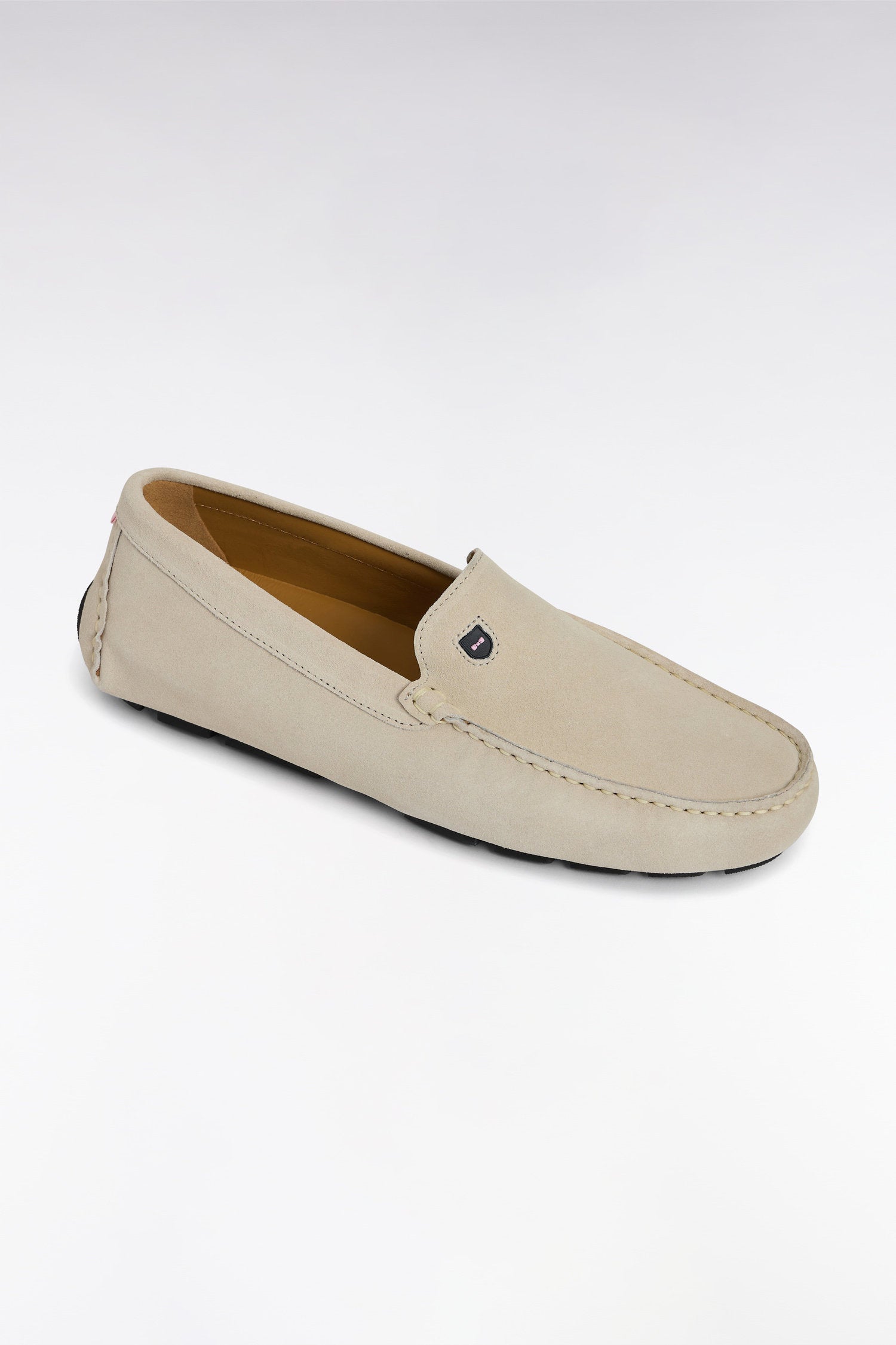 Eden Park_Ecru Suede Leather Loafers_E25CHSMO0001_ECC_04