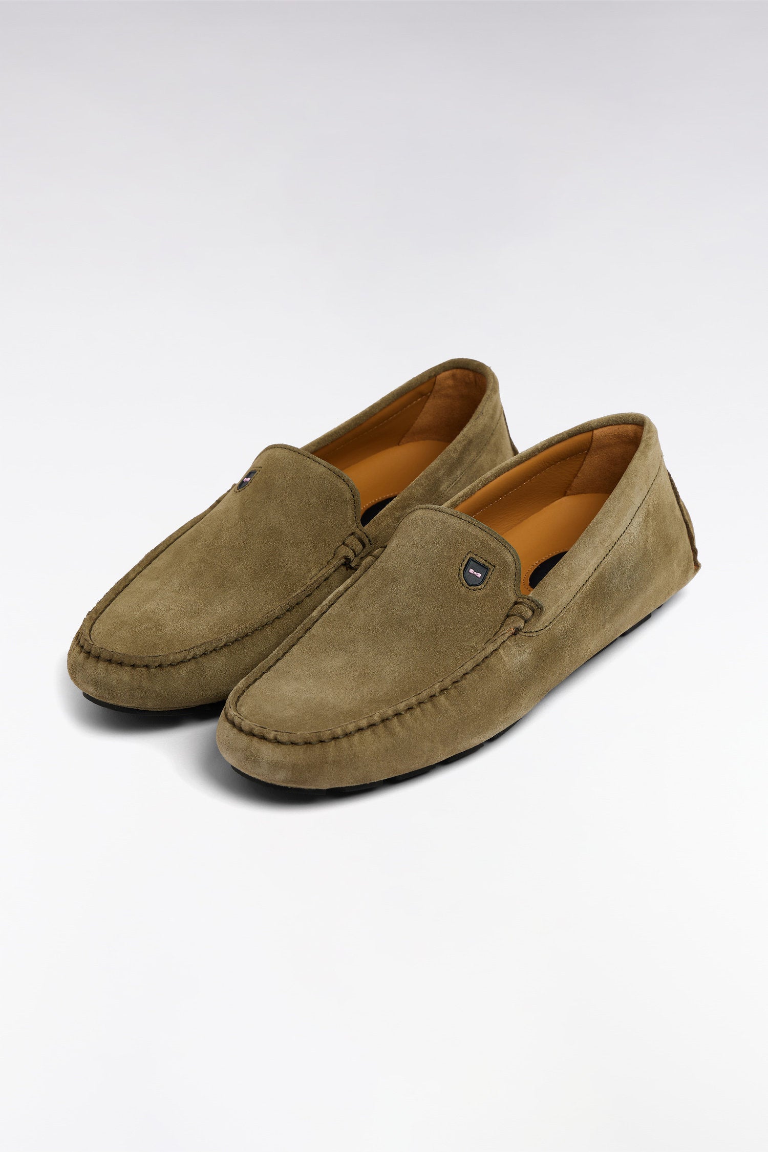 Eden Park_Khaki Suede Leather Loafers_E25CHSMO0001_KAM11_03
