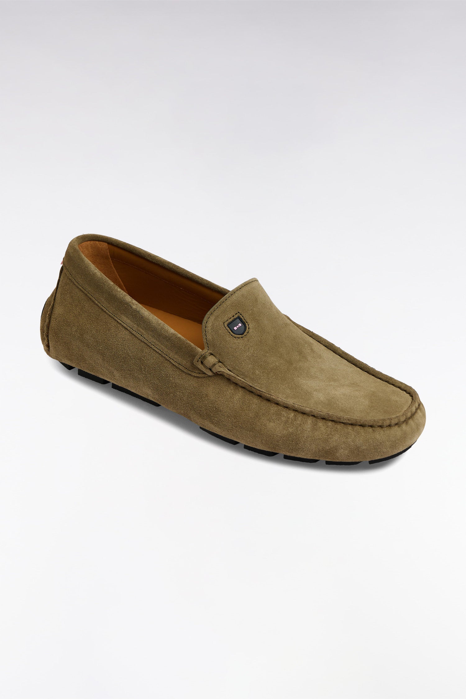 Eden Park_Khaki Suede Leather Loafers_E25CHSMO0001_KAM11_04
