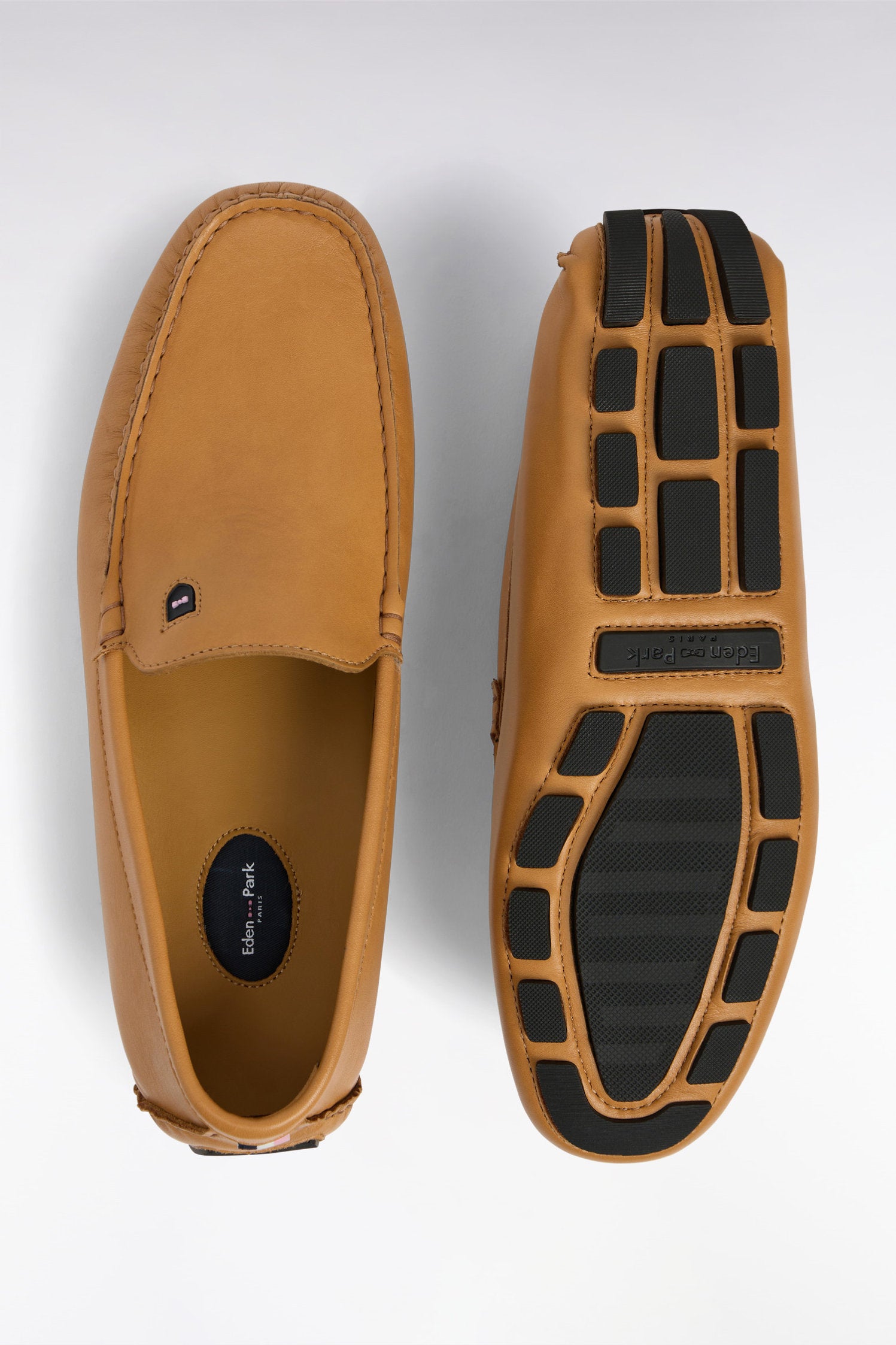 Eden Park_Camel Split Leather Loafers_E25CHSMO0004_MAM5_02