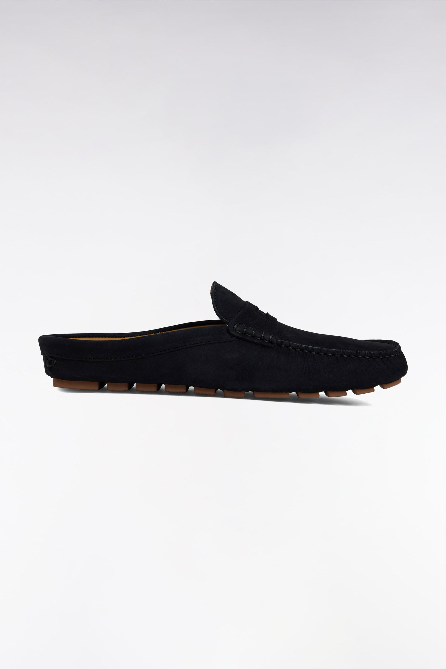 Eden Park_Navy Suede Slipper Loafers_E25CHSMO0005_BLF_01