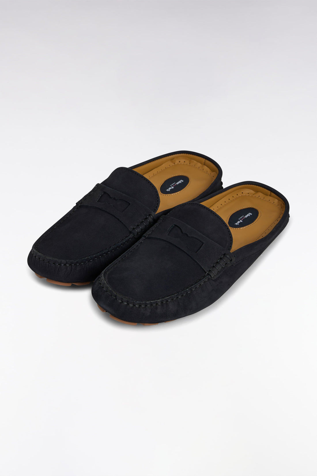 Eden Park_Navy Suede Slipper Loafers_E25CHSMO0005_BLF_02