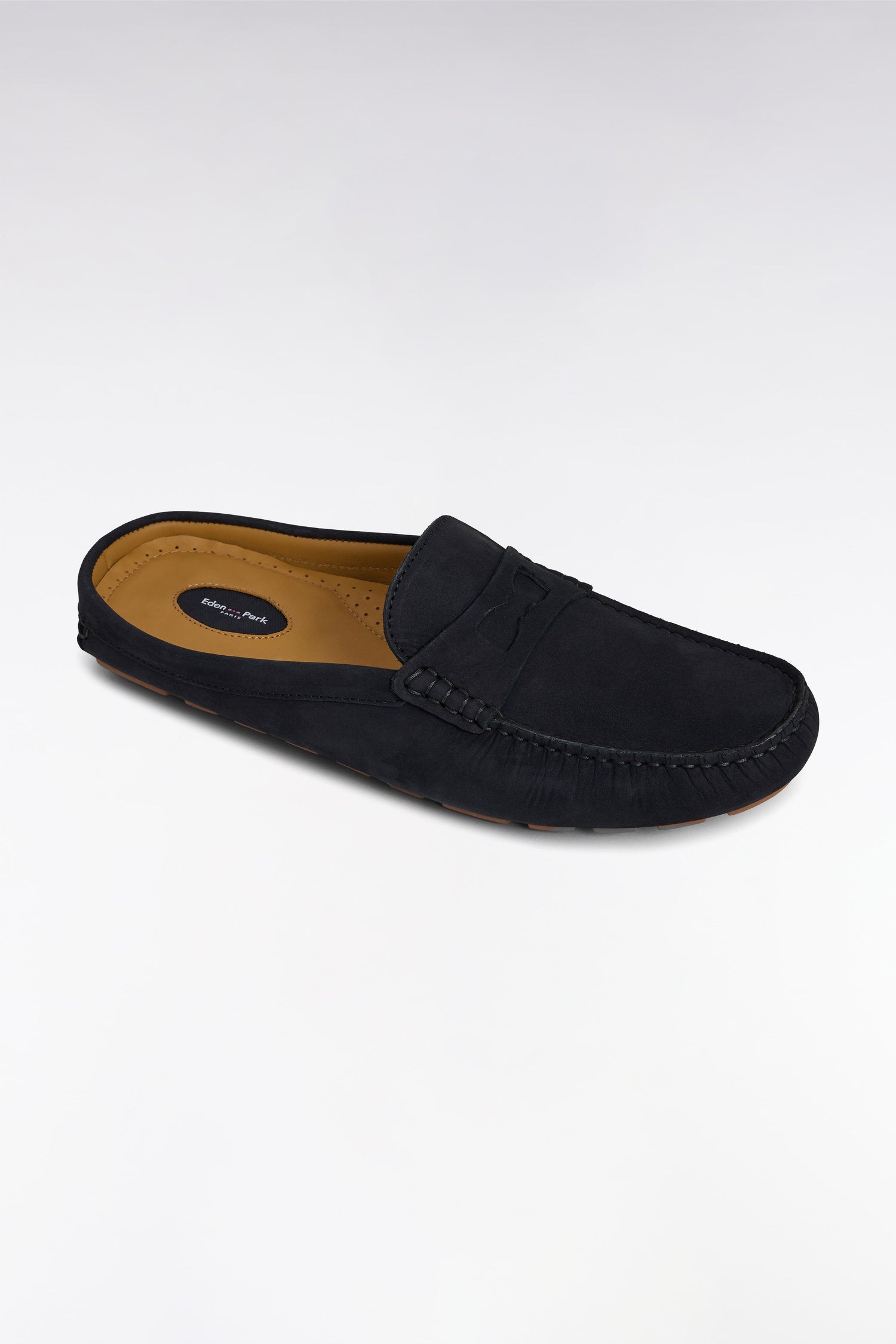 Eden Park_Navy Suede Slipper Loafers_E25CHSMO0005_BLF_03