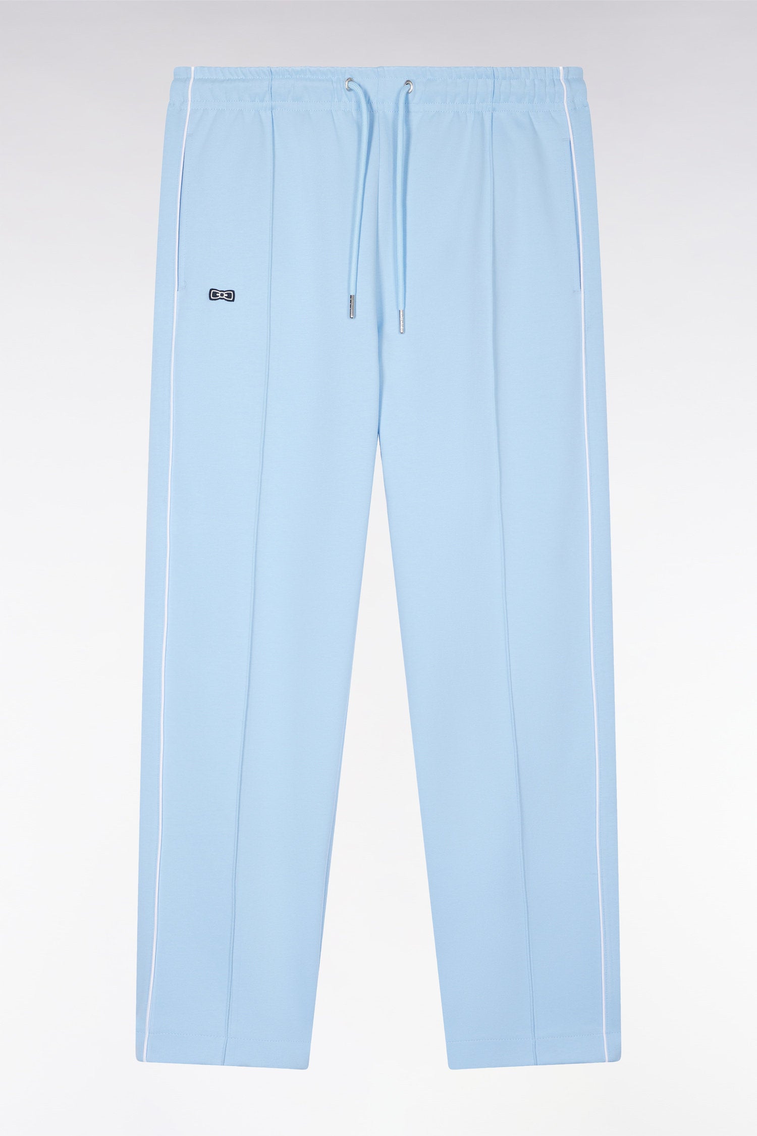 Eden Park_Straight-Cut Sky Blue Cotton Interlock Jogging Pants_E25MAIJO0003_BLM_04
