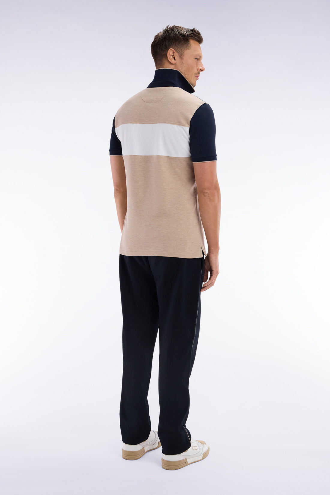 Eden Park_Straight-Cut Black Cotton Interlock Jogging Pants_E25MAIJO0004_NO_02