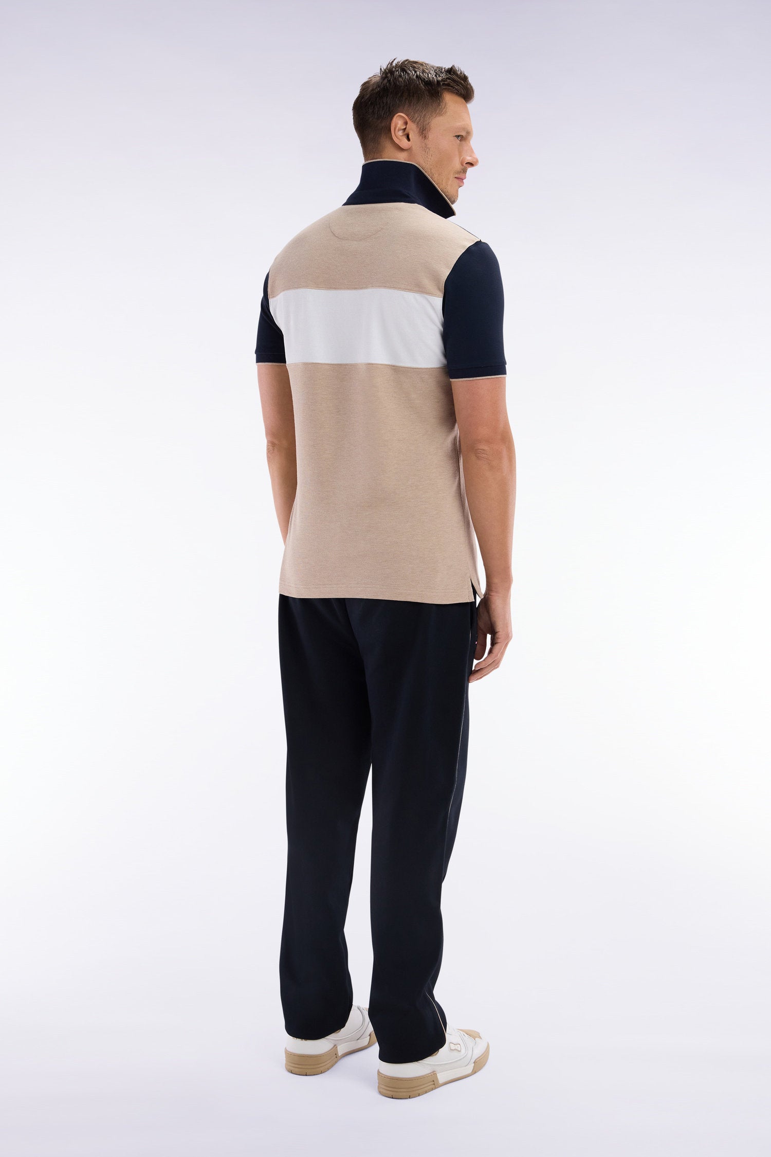 Eden Park_Straight-Cut Black Cotton Interlock Jogging Pants_E25MAIJO0004_NO_02