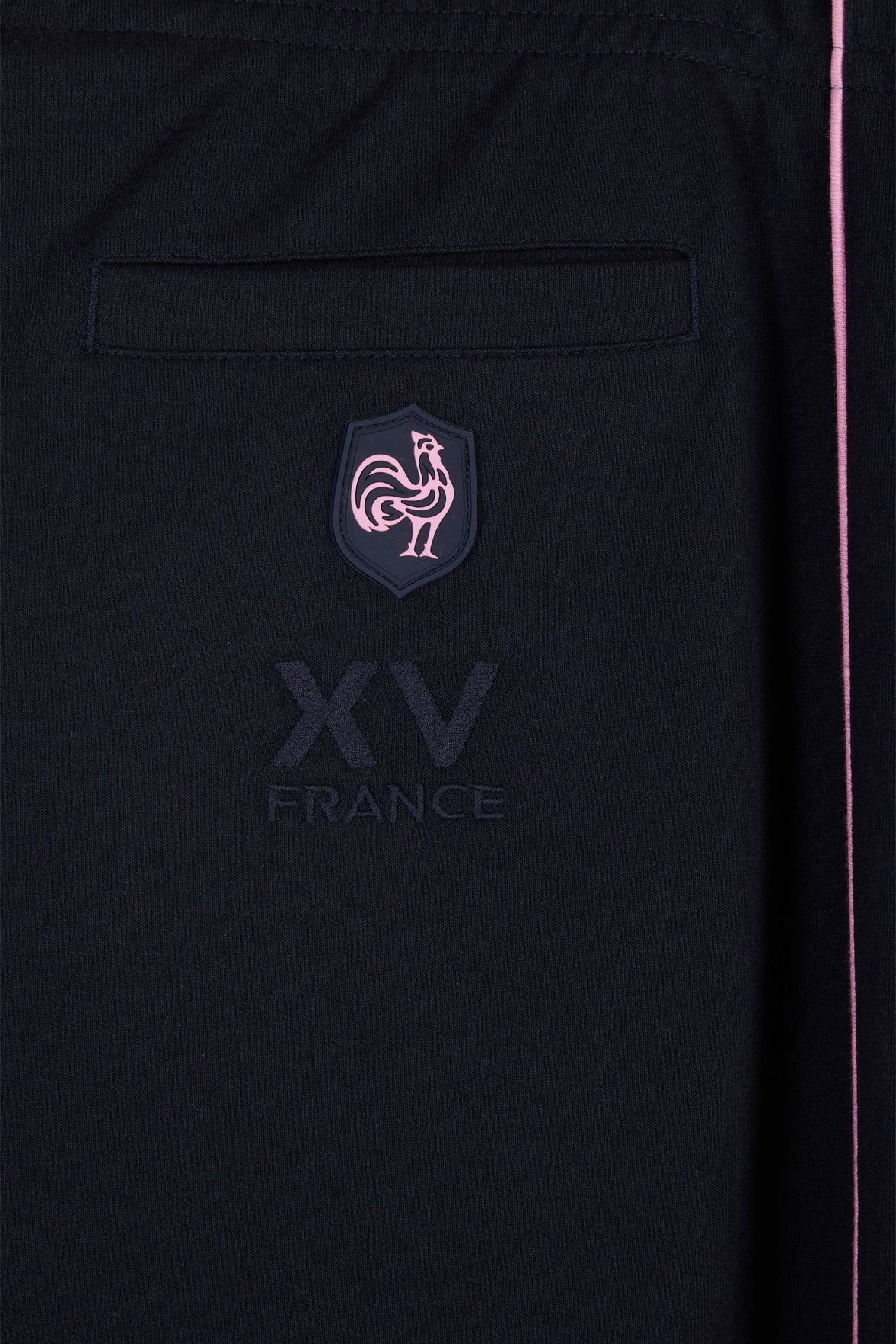 Eden Park_Straight-Cut Navy Stretch Cotton Fleece Jogging Pants with Sky Blue Piping_E25MAIJO0011_BLF_05