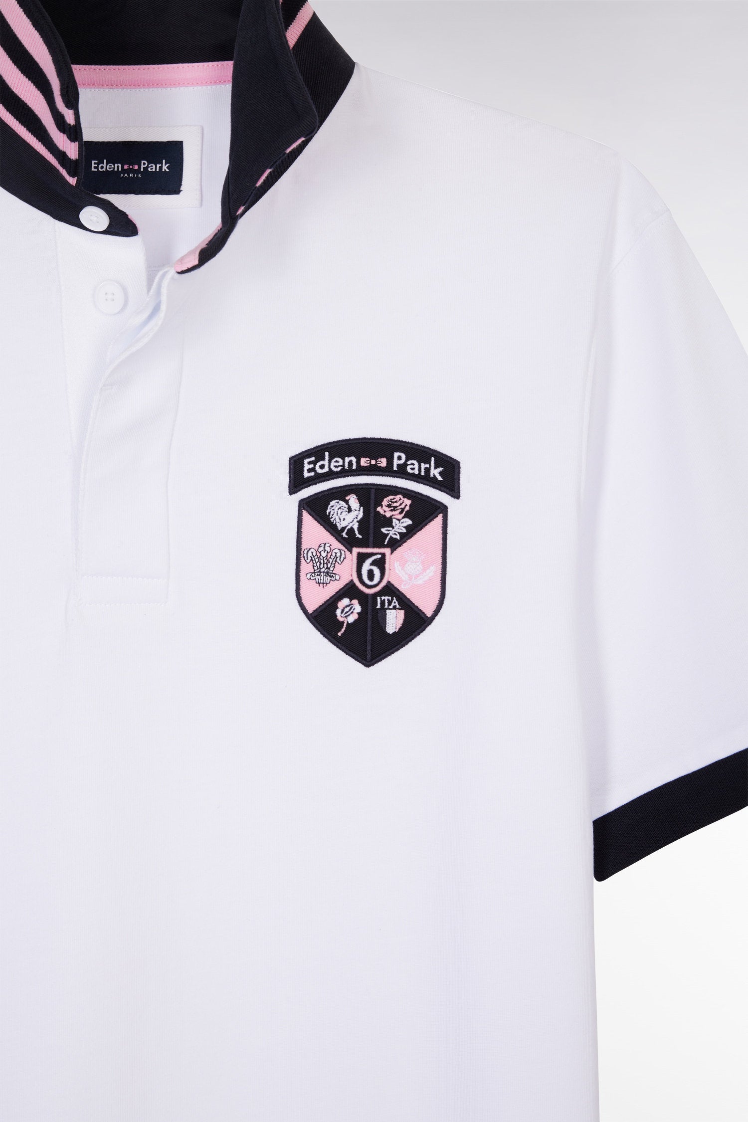 Eden Park_6 Nations Straight-Fit White Short-Sleeved Rugby Shirt_E25MAIMC0025_BC_05