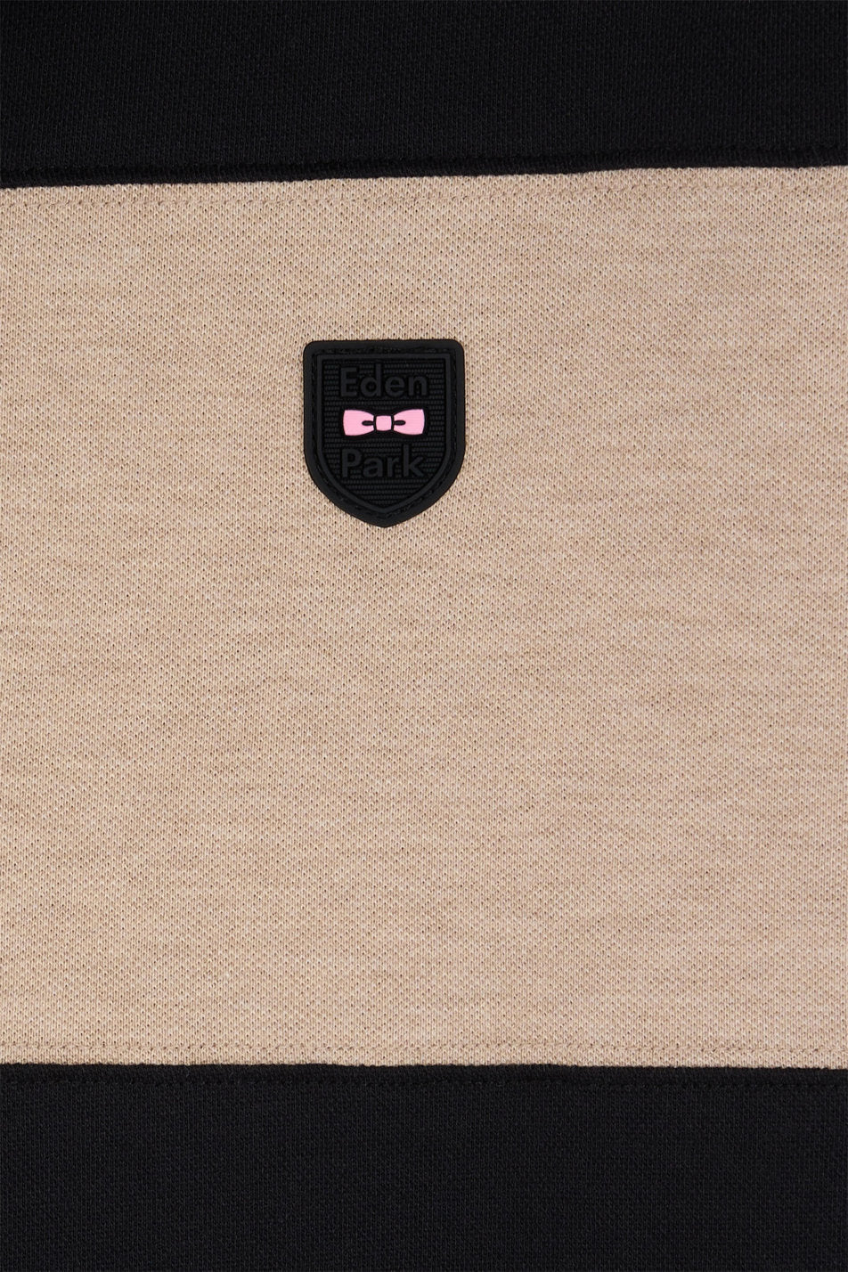 Eden Park_Slim-Fit Short-Sleeved Polo Shirt in Black Stretch Cotton with Contrasted Stripe_E25MAIPC0010_NO_05