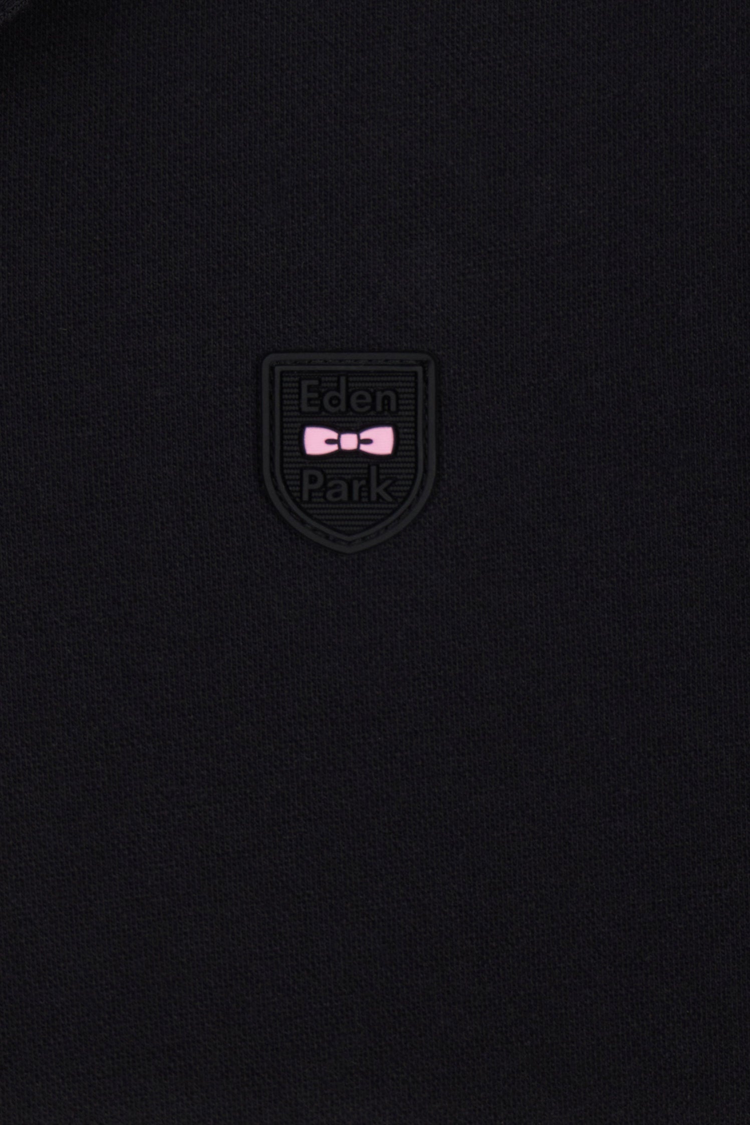Eden Park_Slim-Fit Two-Tone Black Stretch Cotton Short-Sleeved Polo Shirt_E25MAIPC0015_NO_05
