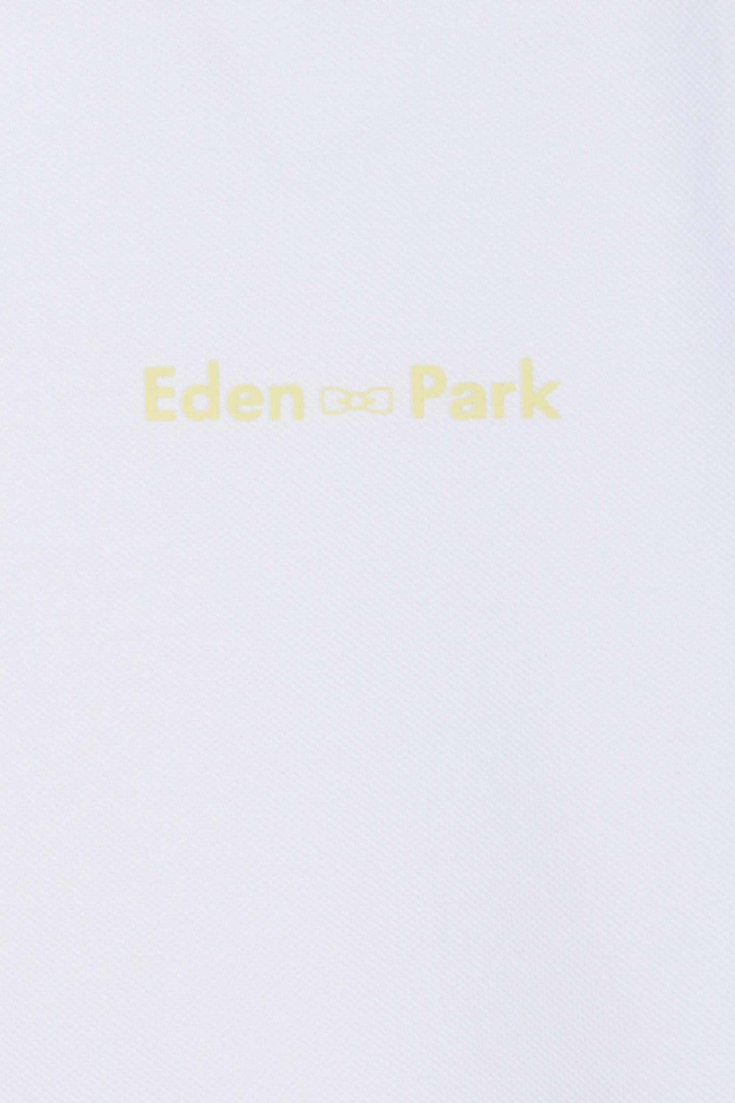Eden Park_Relaxed-Fit Plain Short-Sleeved Polo Shirt in White Cotton with Eden Park Lettering_E25MAIPC0037_BC_05