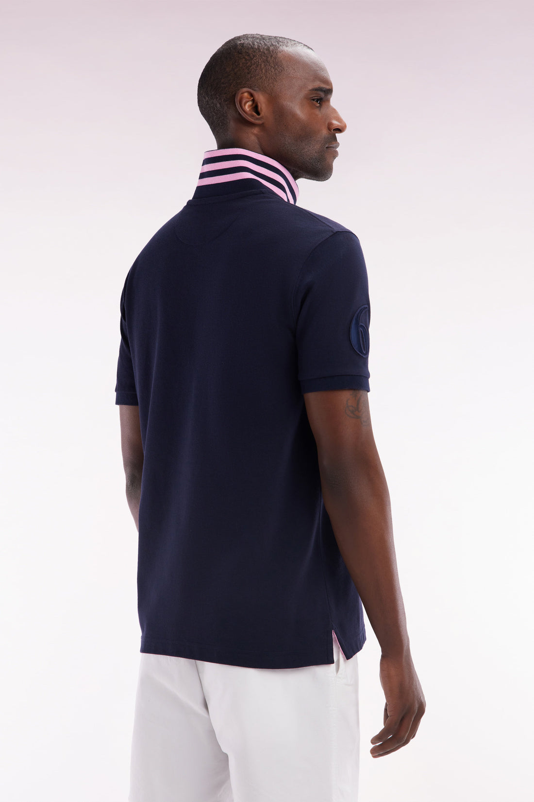 Eden Park_Straight-Fit 6 Nations Short-Sleeved Polo Shirt in Navy Cotton PiquŽ_E25MAIPC0062_BLF_02